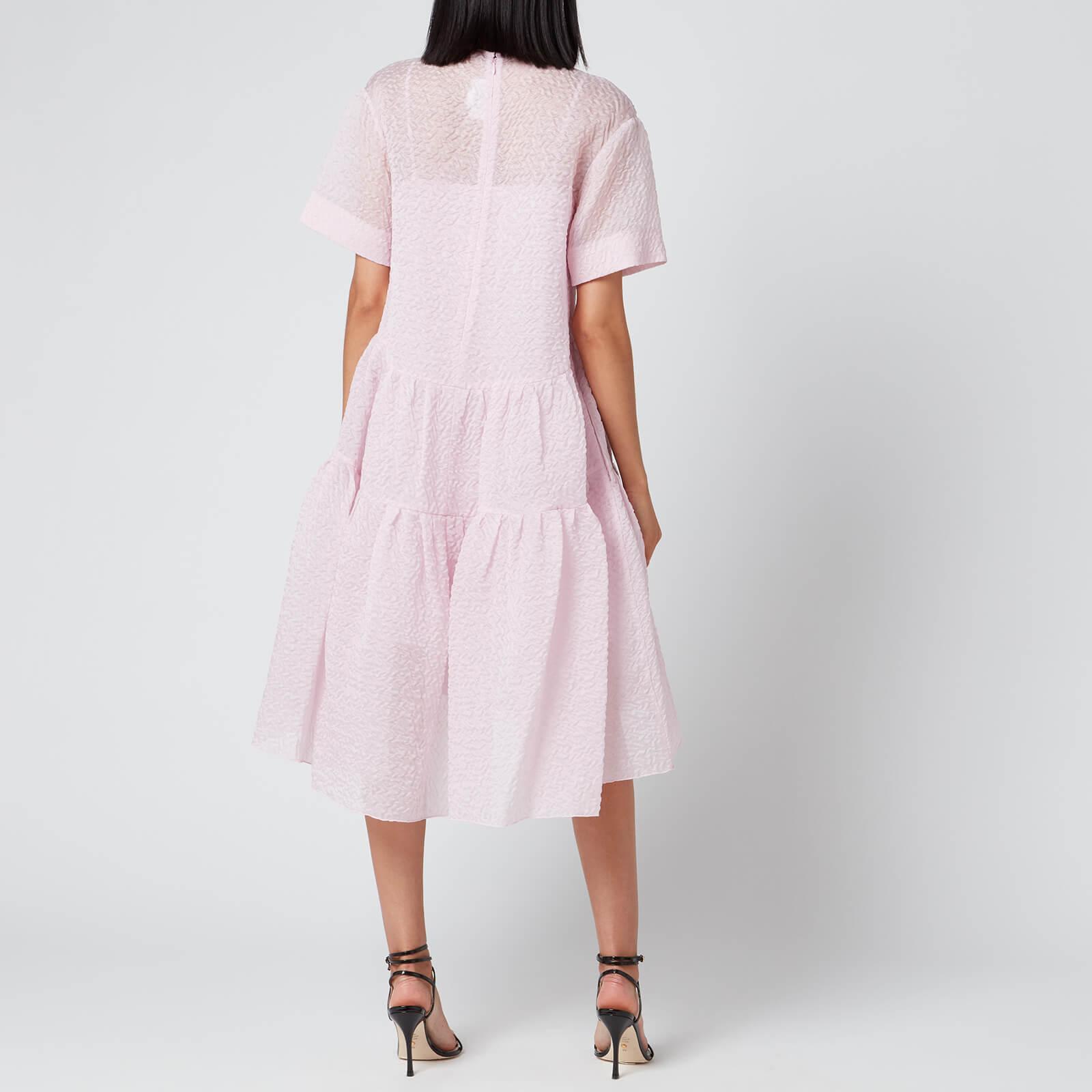 Exaggerated Cocoon Dress in Pink 