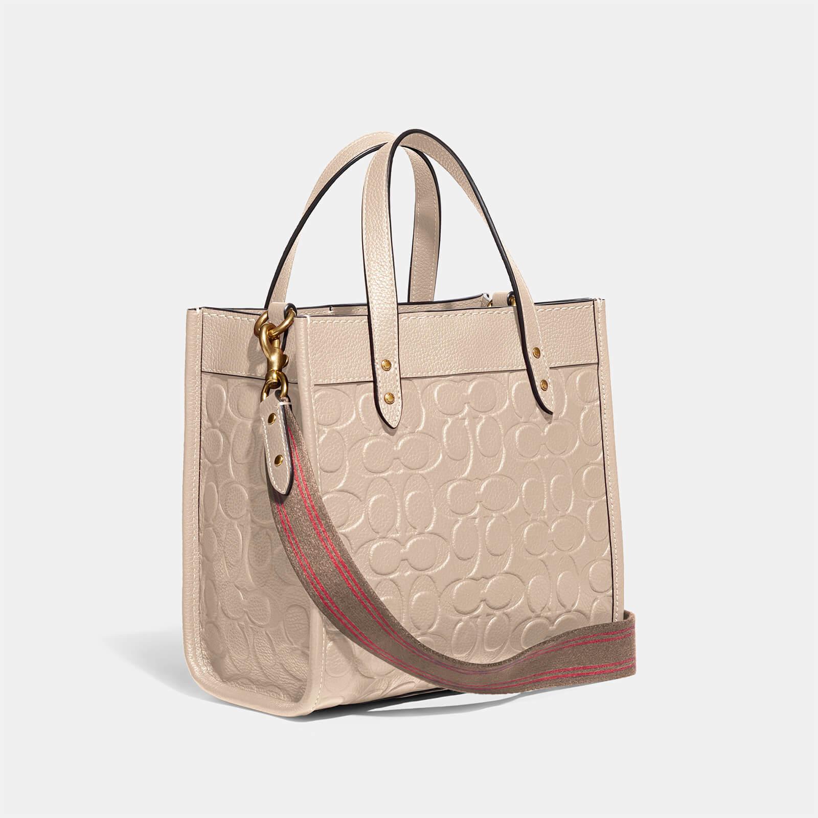 coach leather field tote