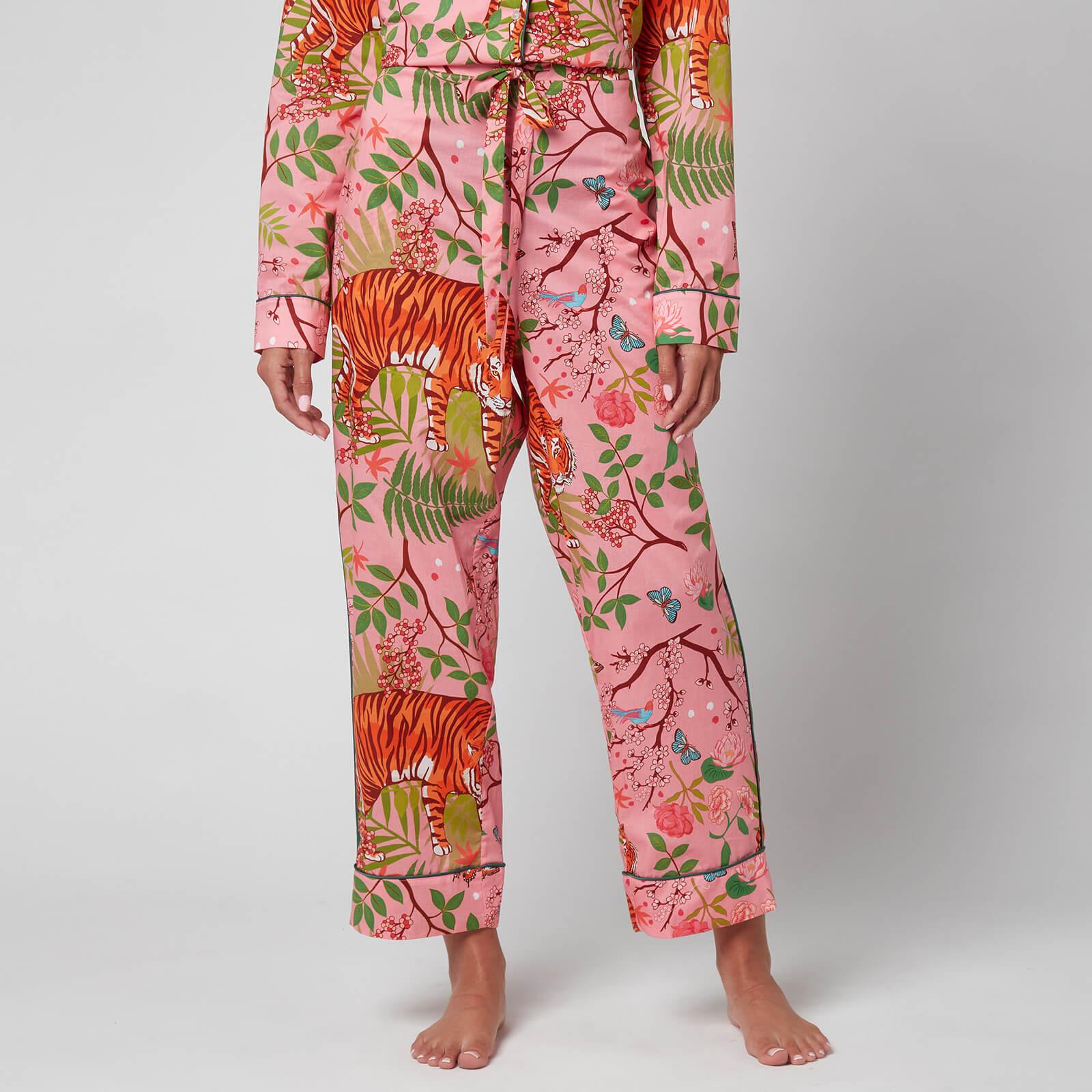 Karen Mabon Tiger Blossom Pyjama Set in Pink | Lyst
