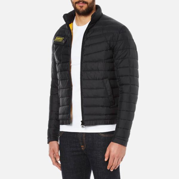 barbour baffle quilted jacket mens
