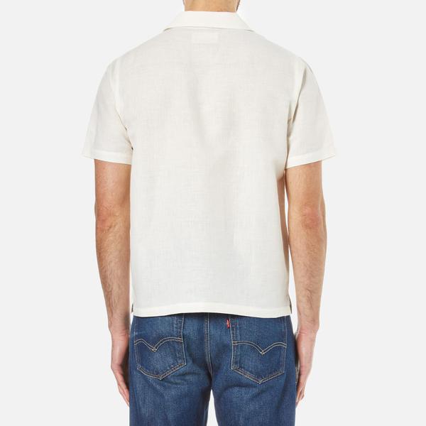 cuban collar shirt white