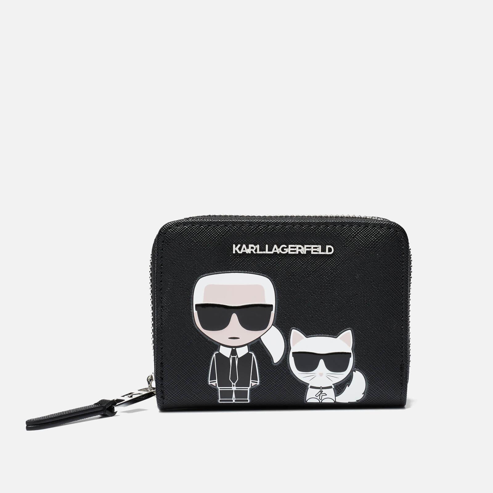 KARL LAGERFELD AUTOGRAPH SOFT ZIP - Wallet - black 