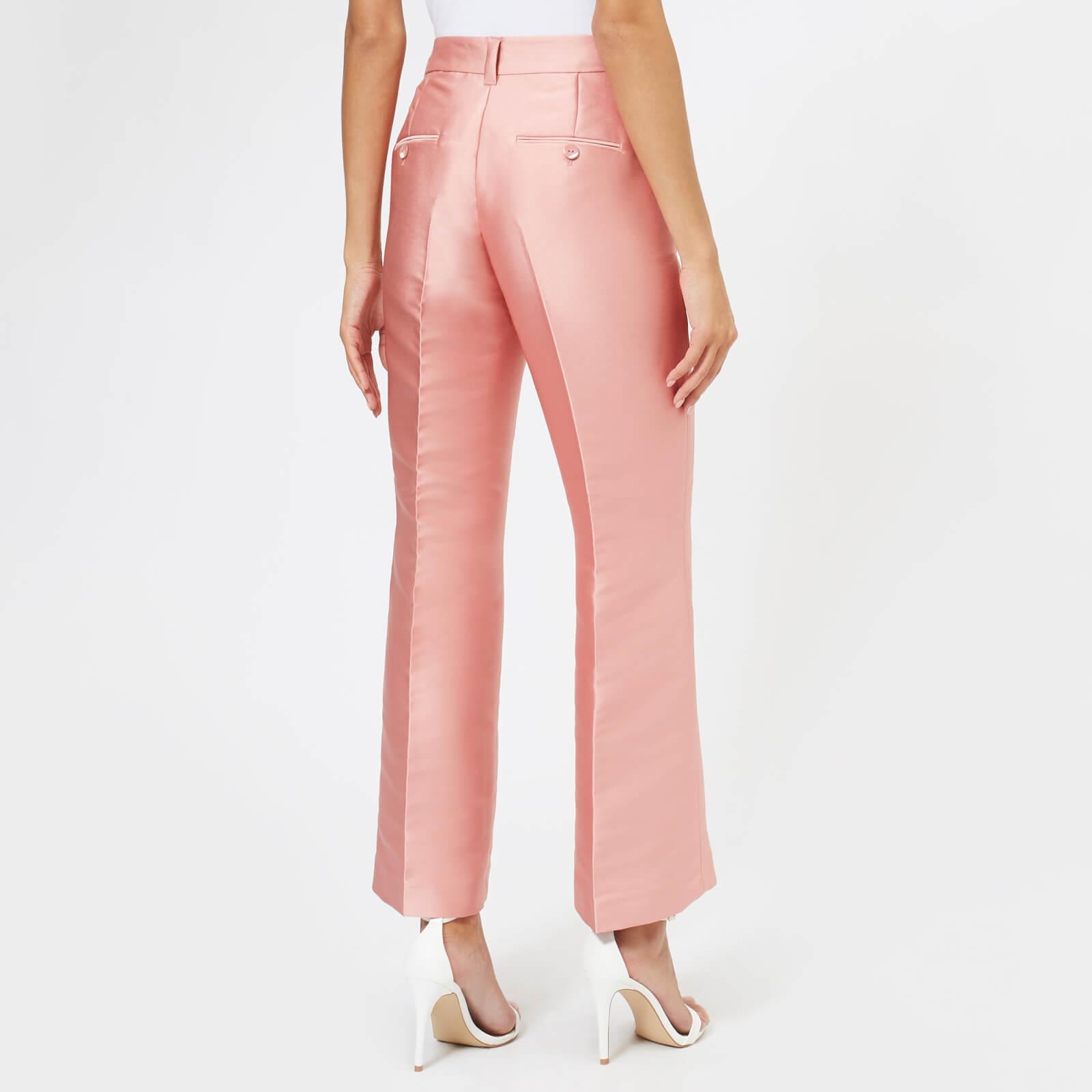 Stine Goya Satin Tulip Rosetta Tailoring Trousers in Pink - Lyst