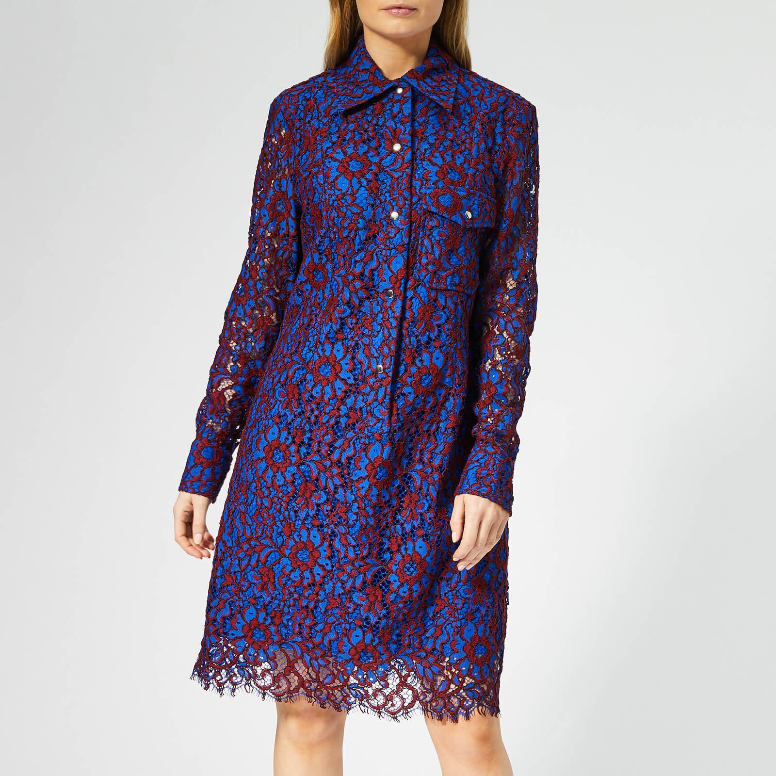 calvin klein blue lace dress