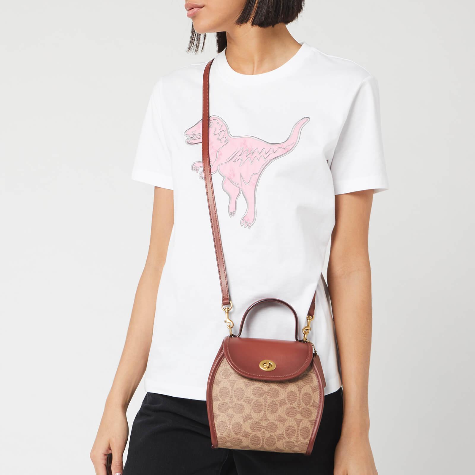 Turnlock Curved Top Handle Crossbody In Signature Canvas 2025