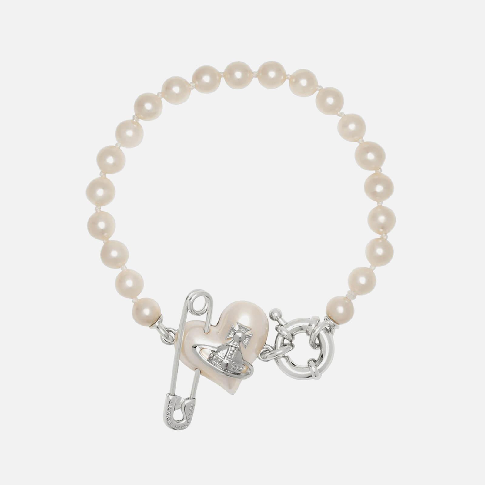 Vivienne Westwood Mini Bas Relief Logo Bracelet - Farfetch  Vivienne  westwood bracelet, Vivienne westwood, White bracelets