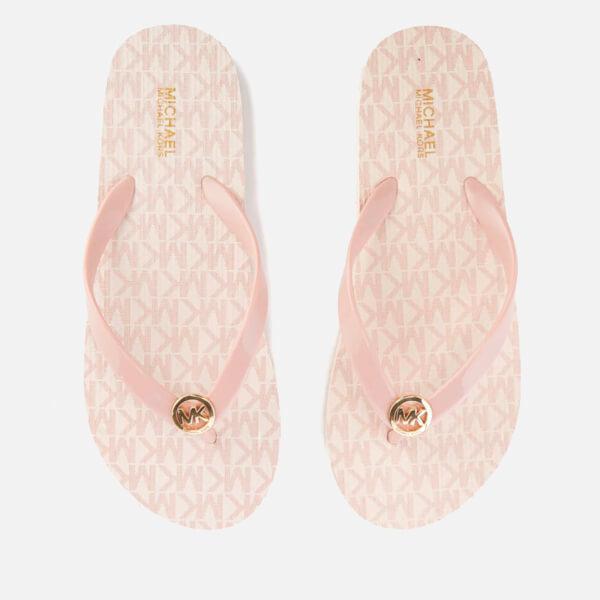 michael kors pink flip flops