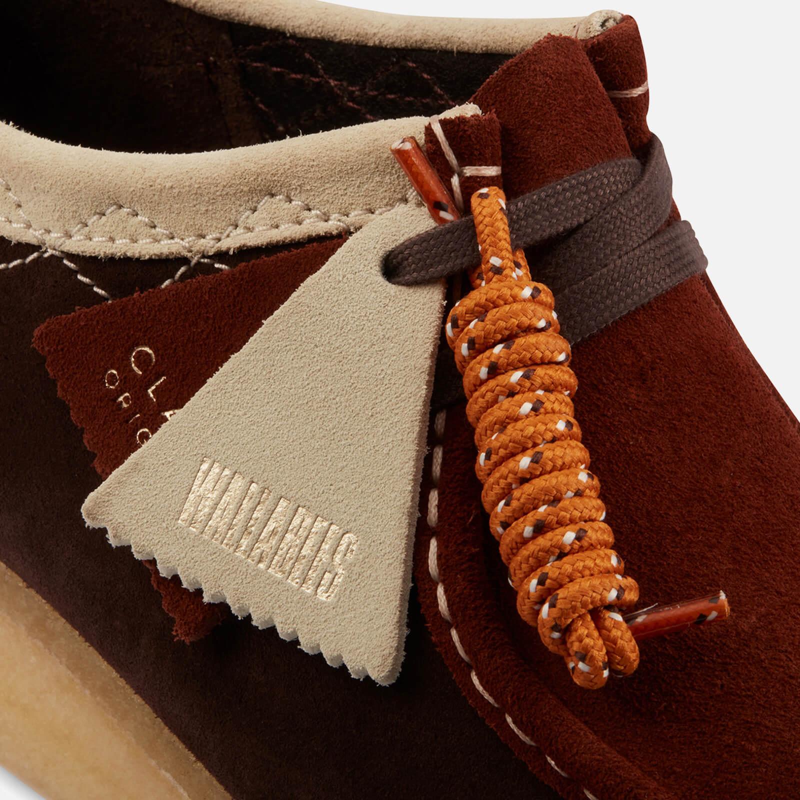 Clarks Stitch Pack' Suede Wallabee Shoes in Brown for Men | Lyst
