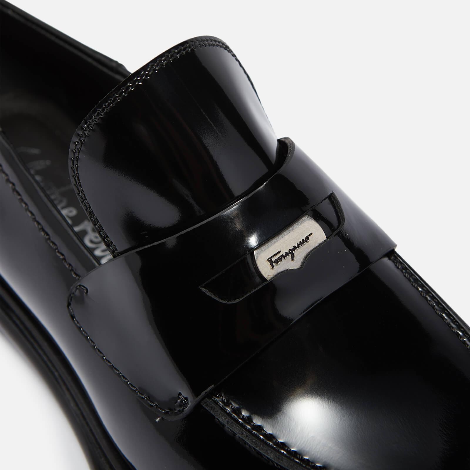 Ferragamo Nyx 30 Leather Loafers in Black | Lyst