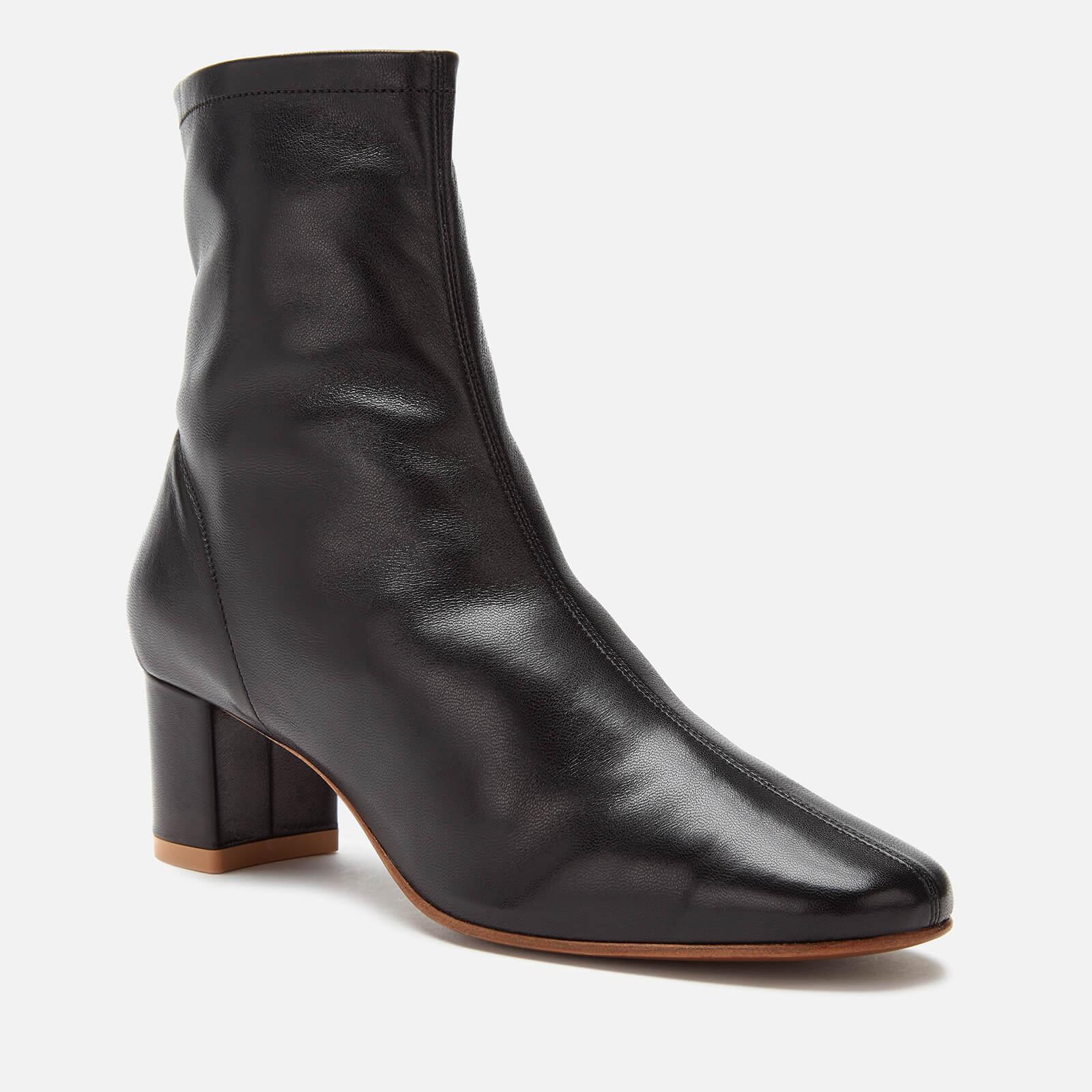 BY FAR Sofia Leather Heeled Boots in Black - Lyst