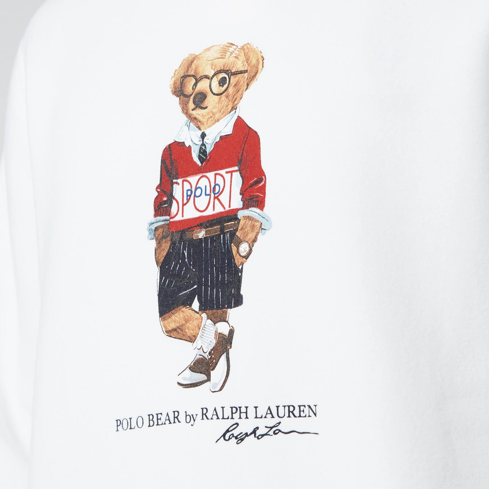 Polo Ralph Lauren Polo Sport Bear Sweatshirt in White for Men | Lyst