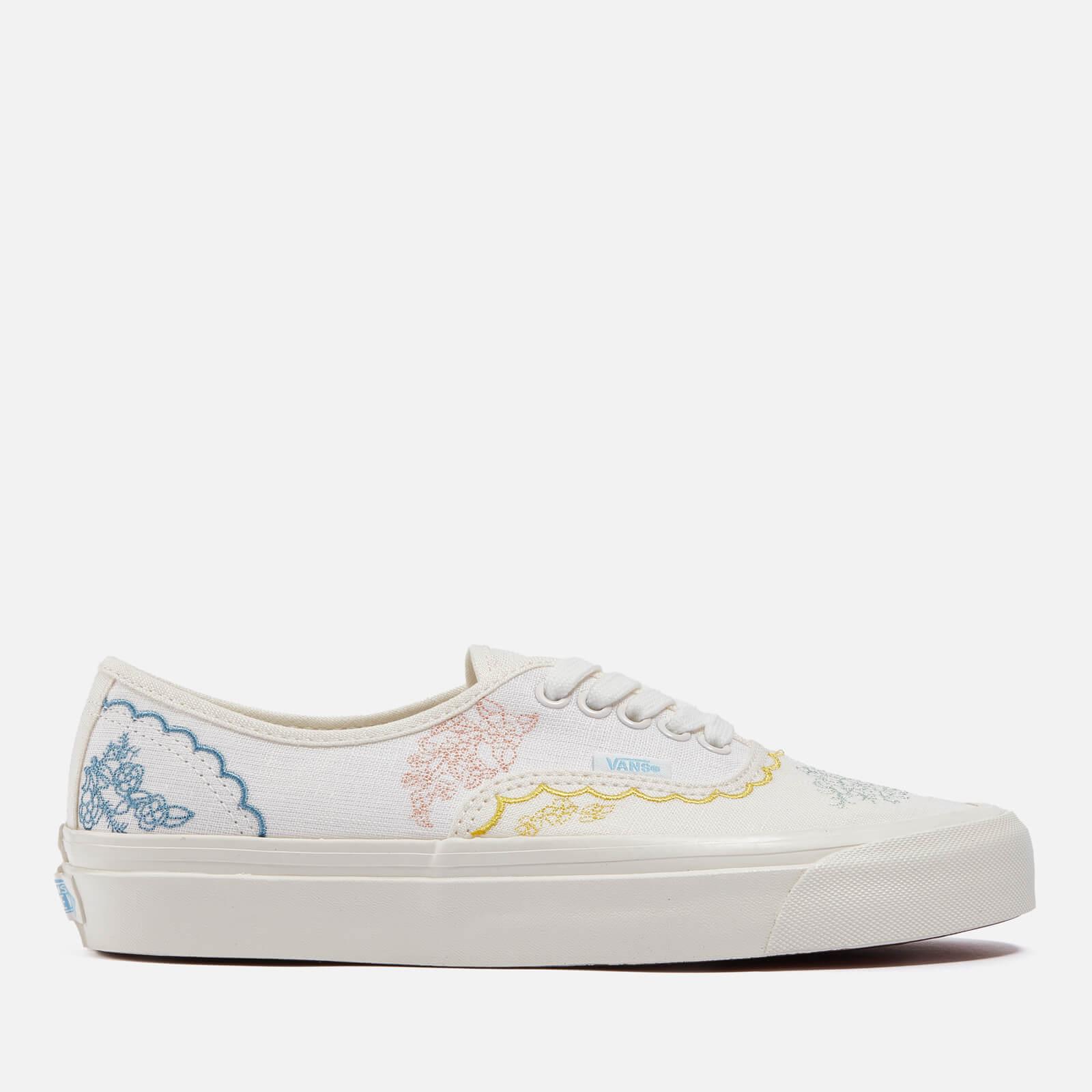 Vans Linen Blossom Authentic Trainers in White | Lyst