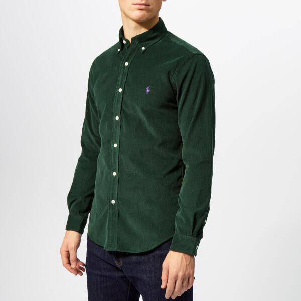 Polo Ralph Lauren Corduroy Men's Slim Fit Cord Shirt in Green for Men | Lyst