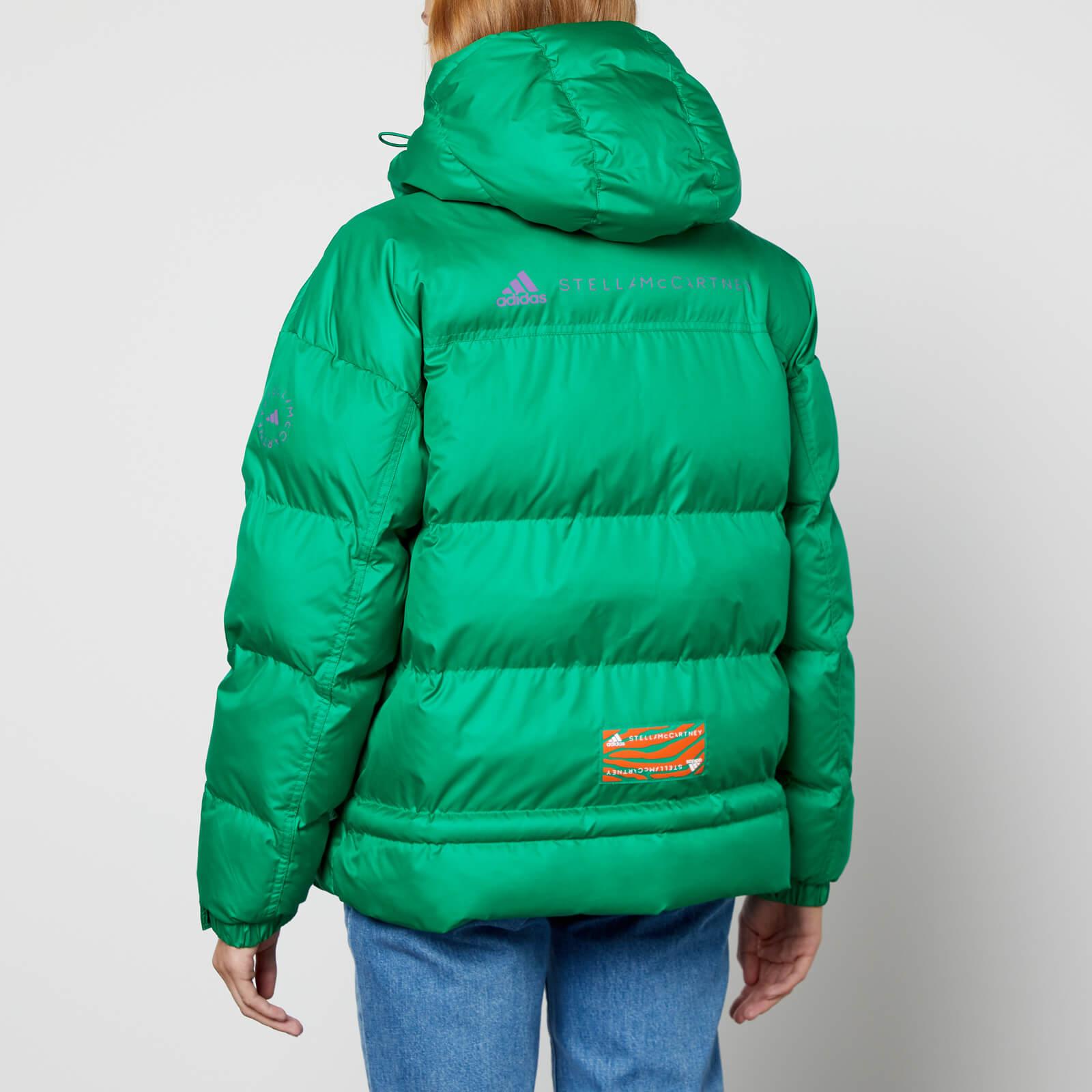 adidas By Stella McCartney Quilted Shell Puffer Jacket in Green Lyst