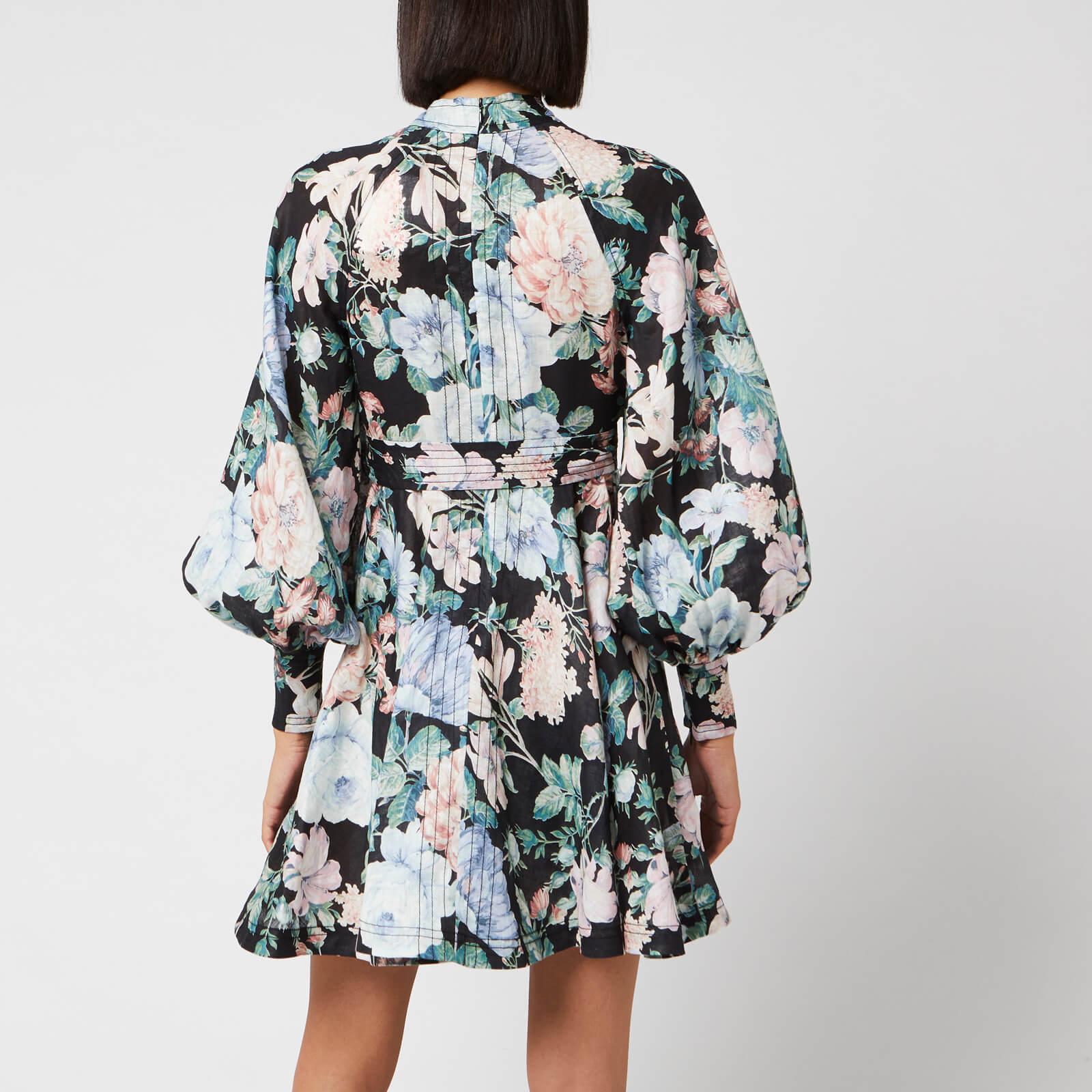 Zimmermann Verity Rouleau Short Dress in Black Lyst Australia