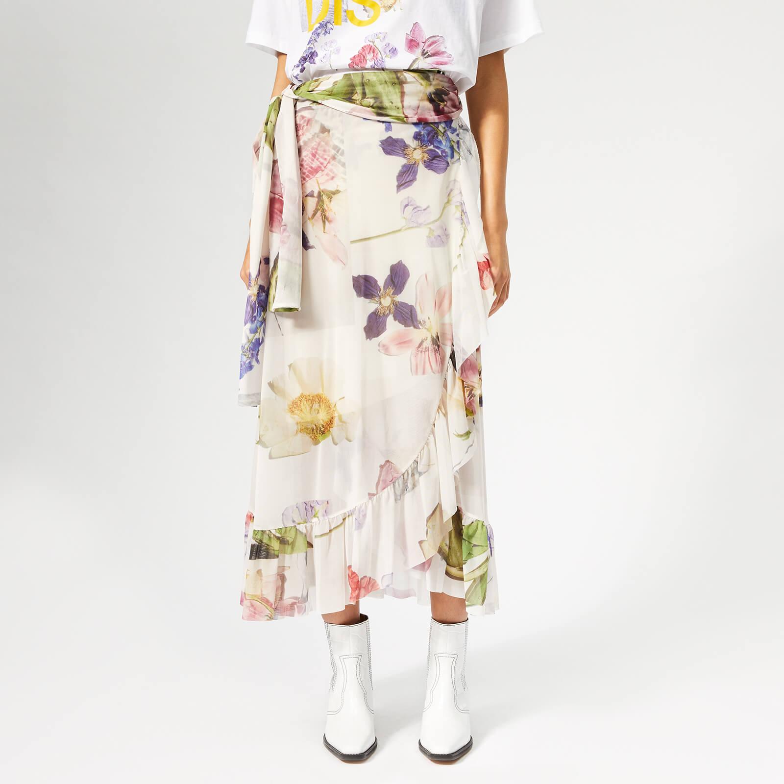 ganni mesh skirt