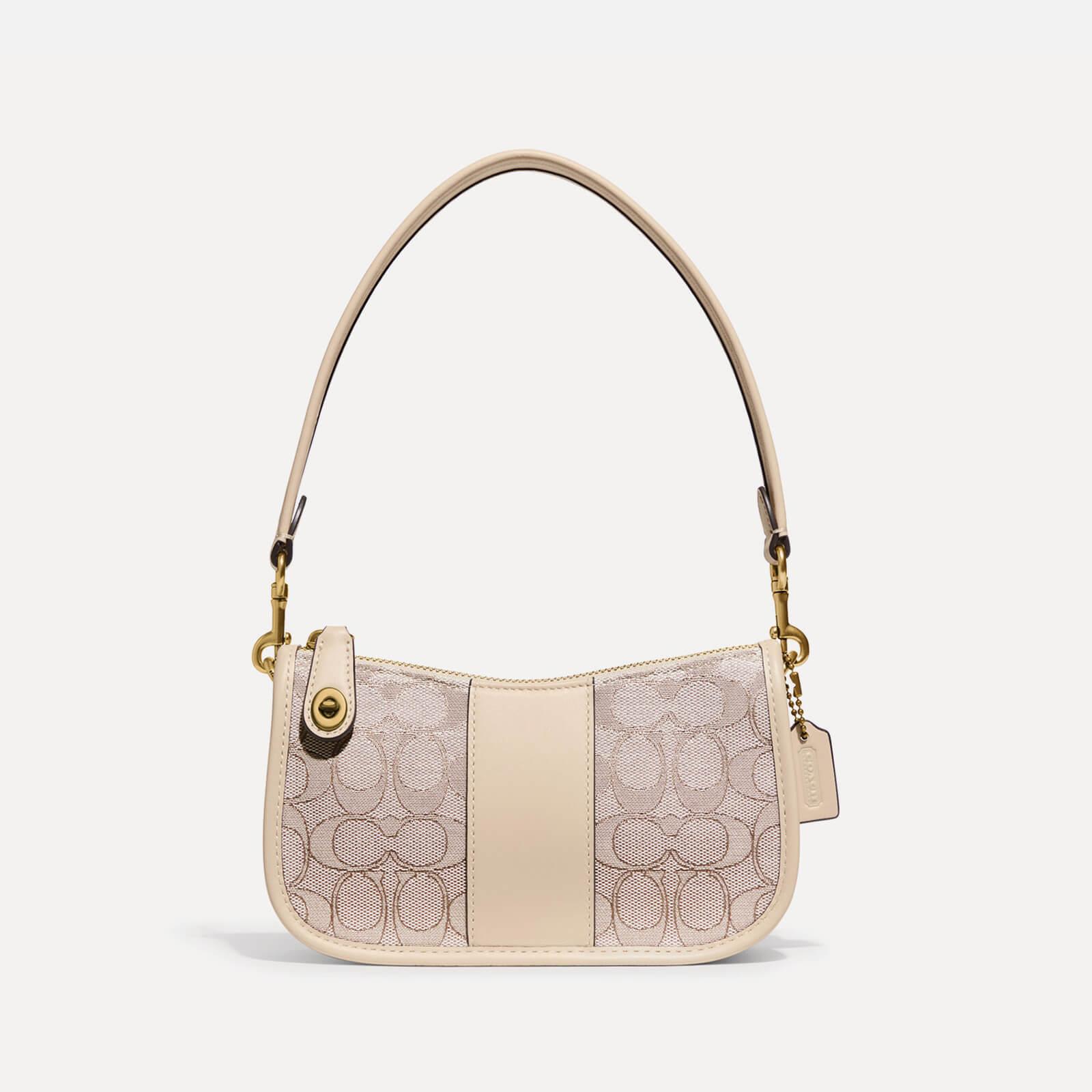 COACH Originals Swinger Jacquard And Leather Shoulder Bag in Pink Lyst