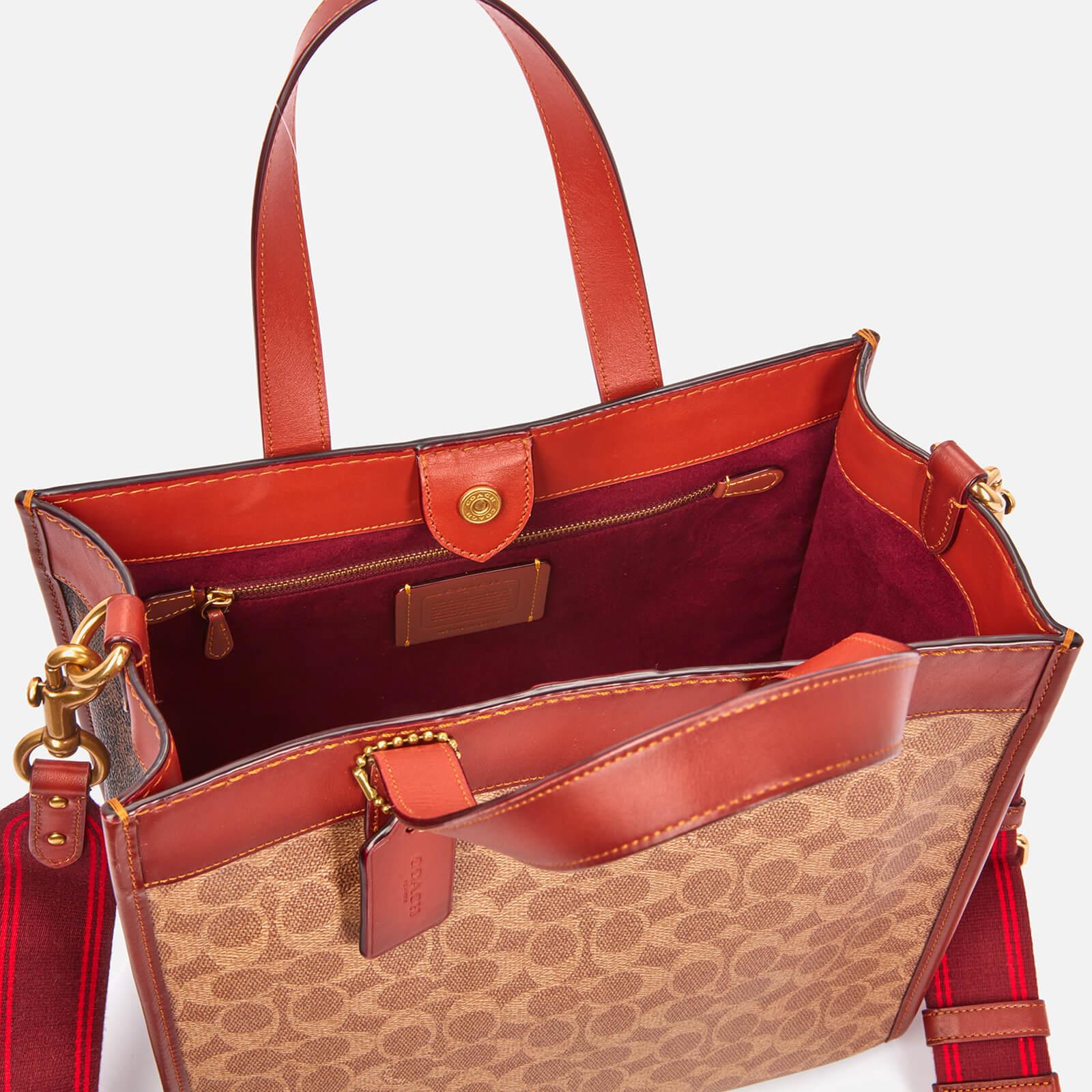 COACH Signature/horse And Carriage Canvas Mix Field Tote Bag - Lyst