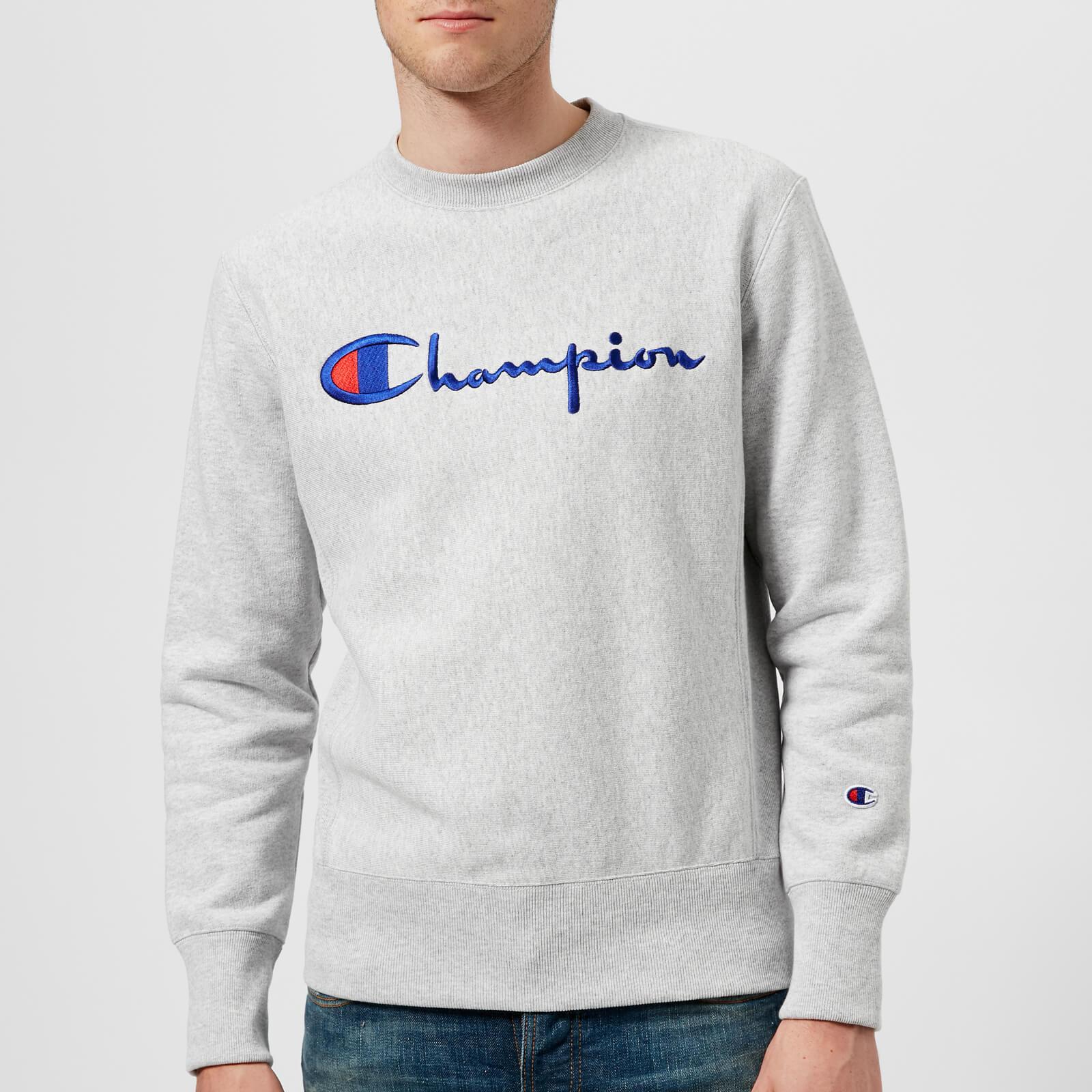 champion gray crewneck
