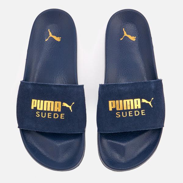 PUMA Men's Leadcat Suede Slide Sandals 