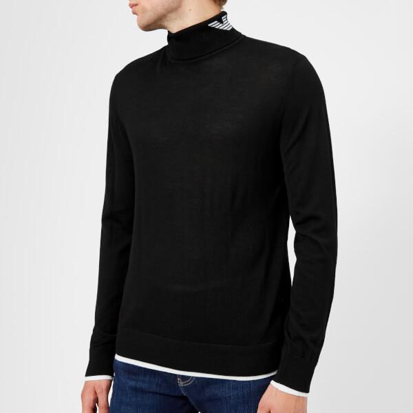 mens black armani jumper