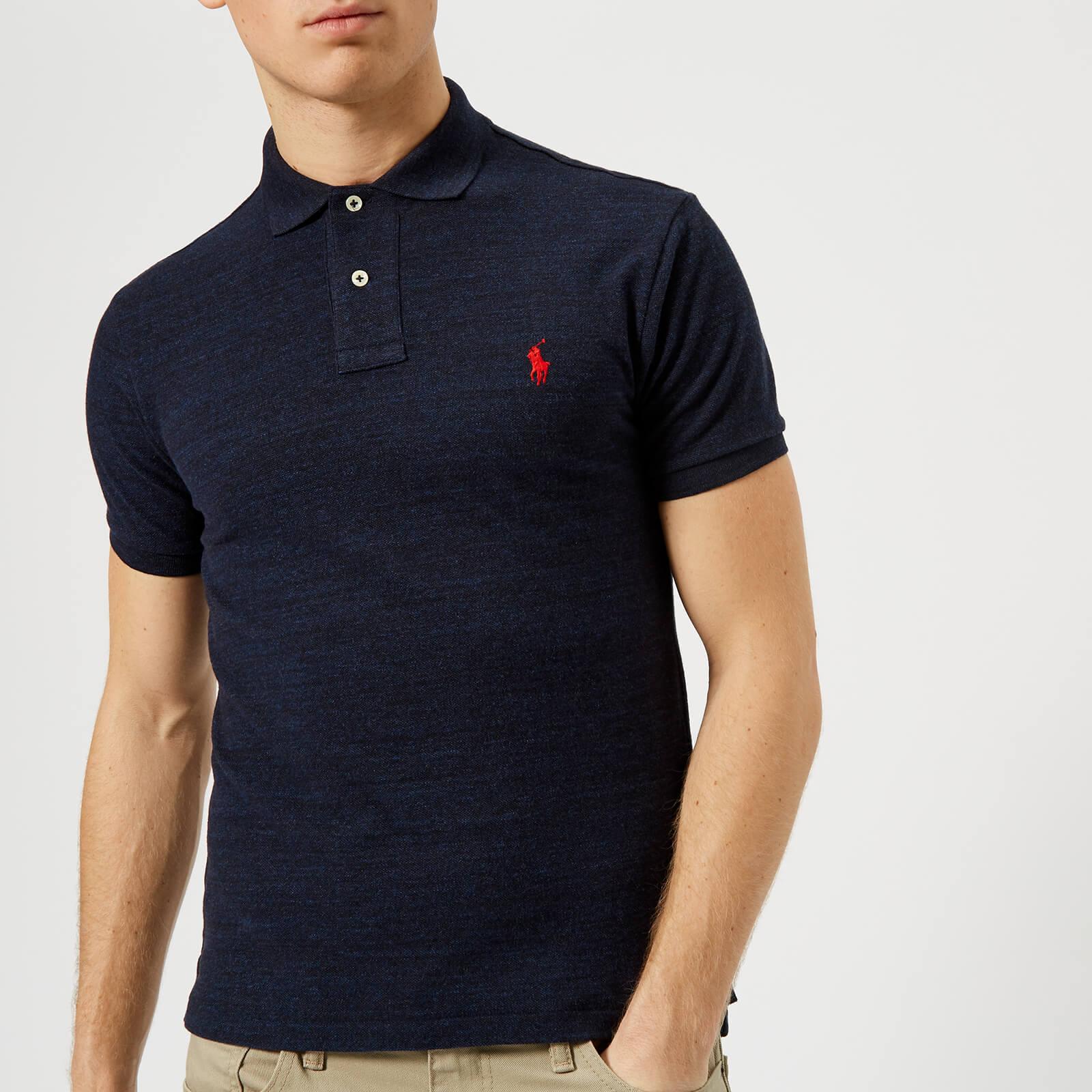 Polo Ralph Lauren Cotton Slim Fit Short Sleeve Polo Shirt in Navy (Blue ...