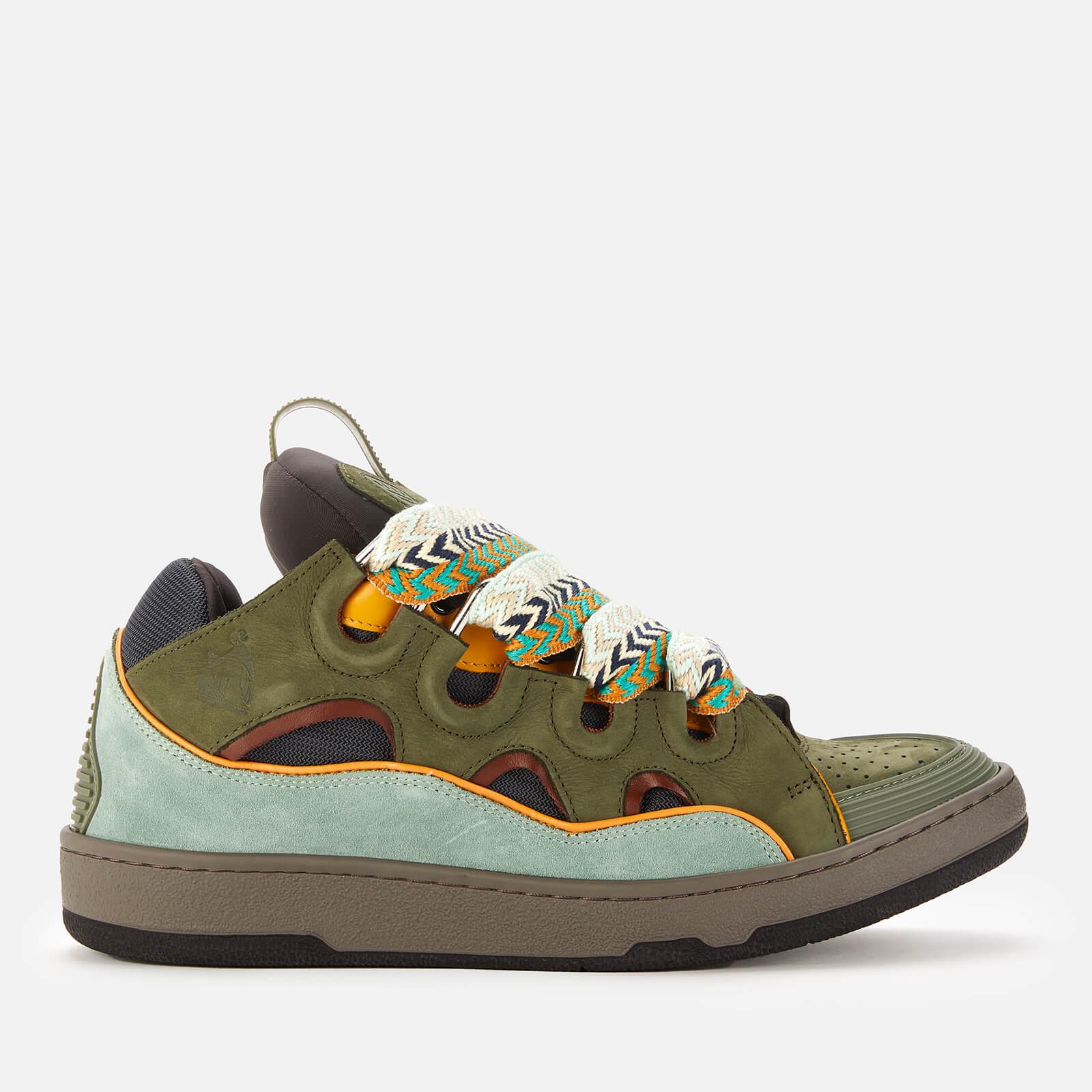 Lanvin Curb Trainers in Green for Men | Lyst