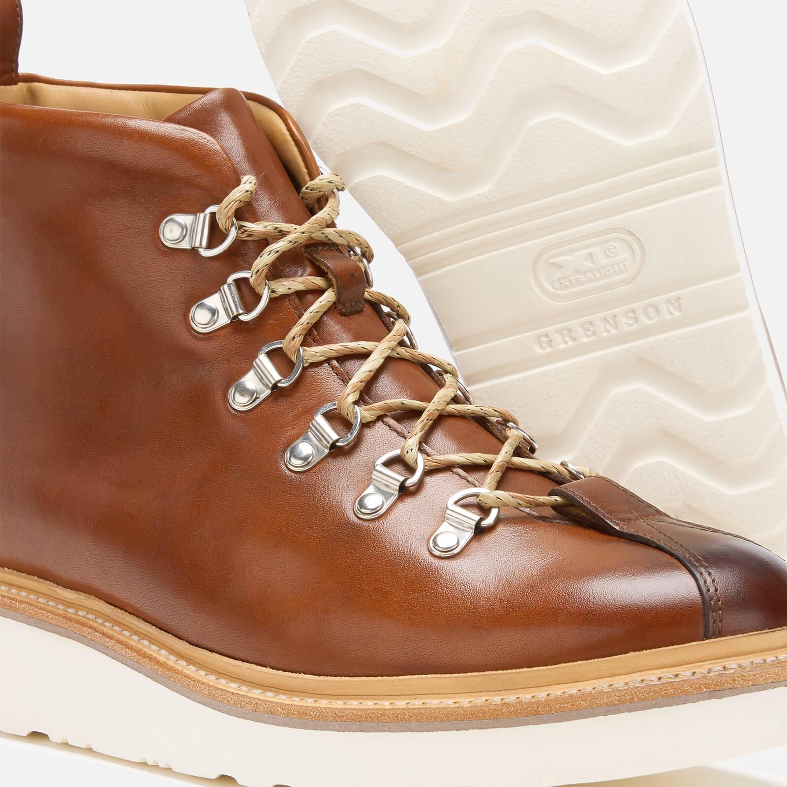 Grenson Bobby Had Painted Leather Hiking Style Boots in Tan (Brown) for Men - Lyst