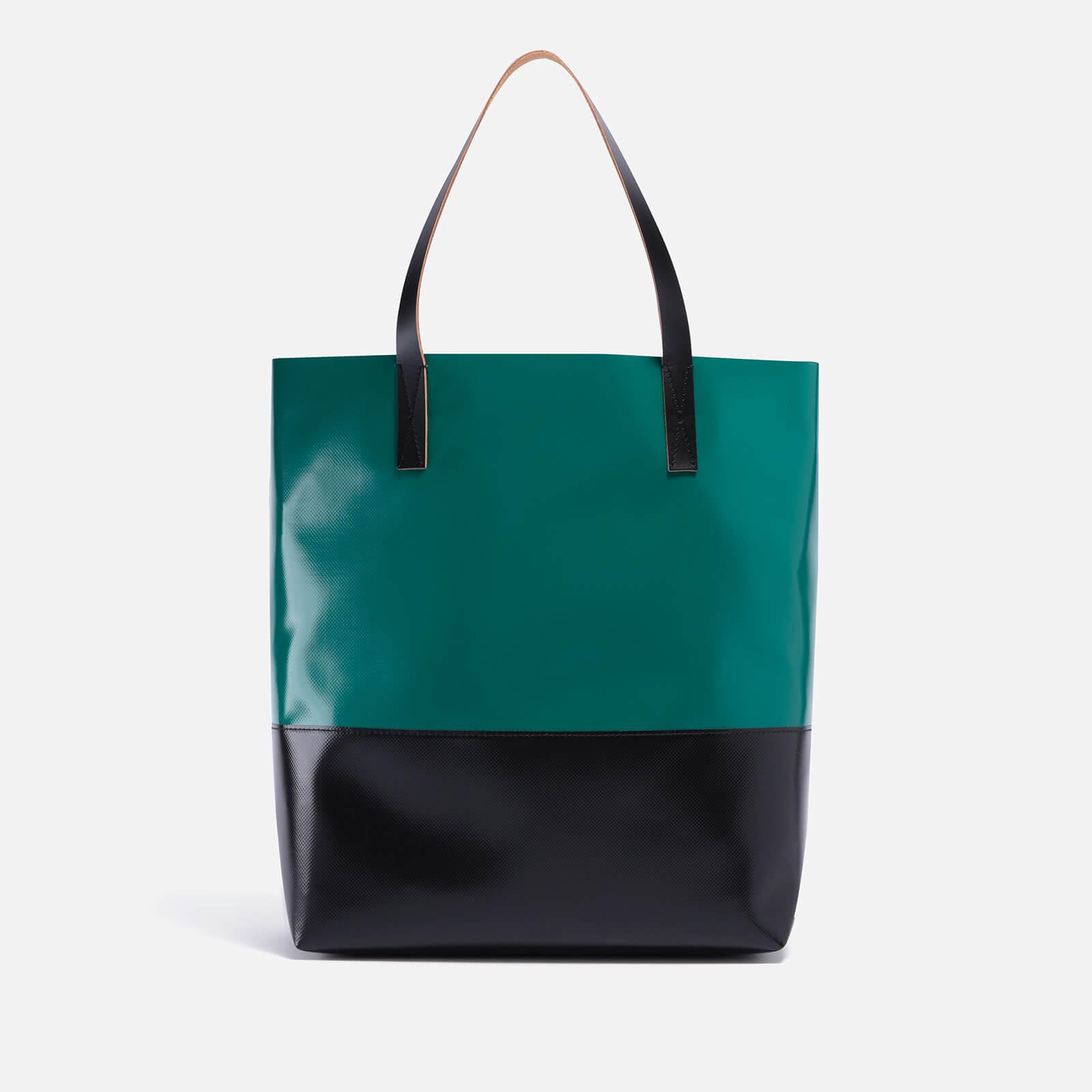 Marni Tribeca Two-tone Coated-pvc Tote Bag in Green for Men | Lyst