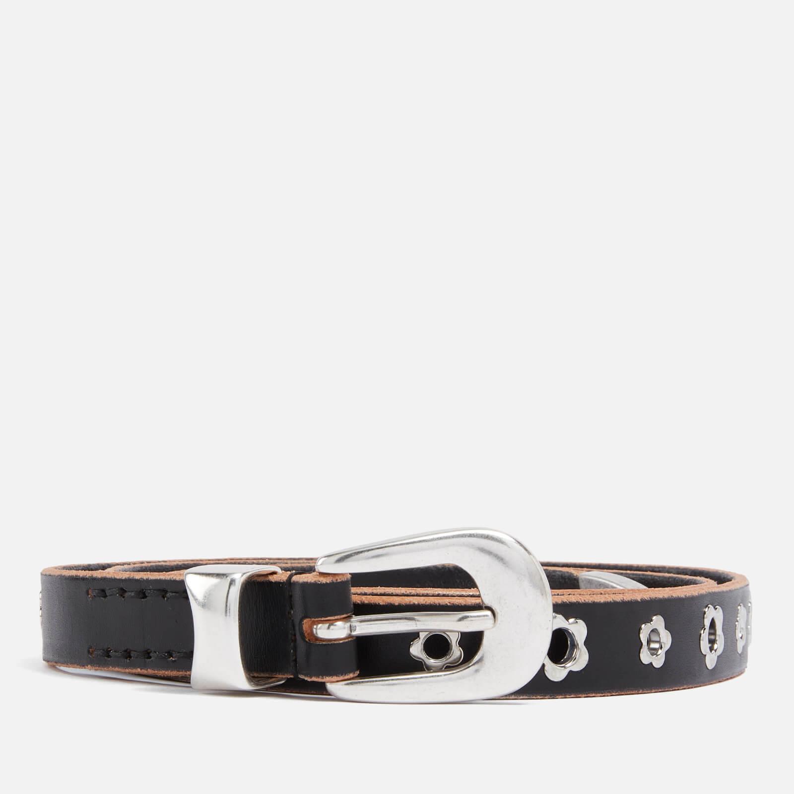 Our Legacy Floral Rivets Leather Belt in Brown for Men Lyst