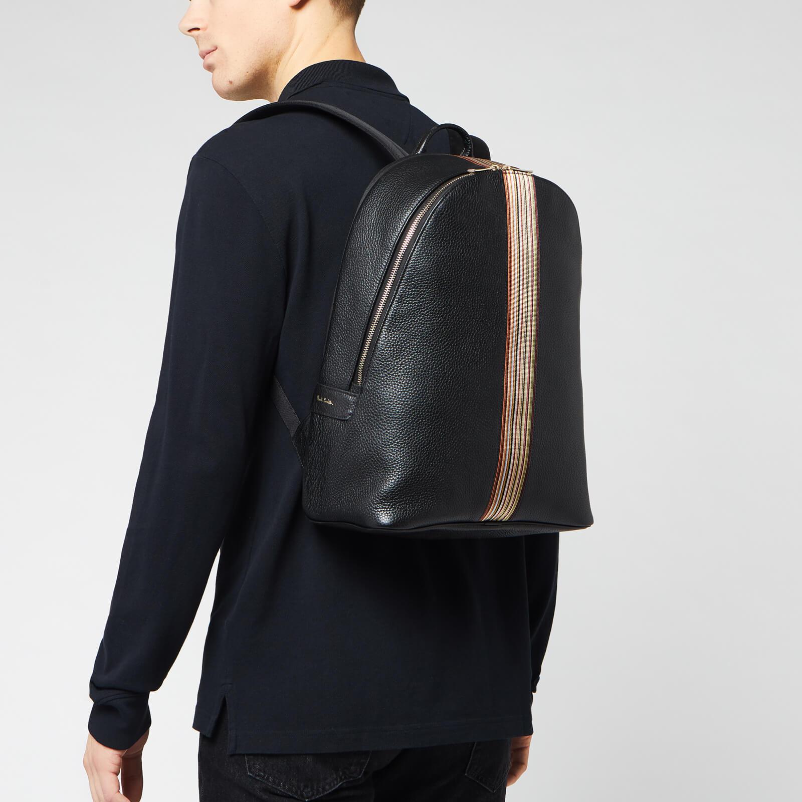 PS by Paul Smith Leather Signature Stripe Backpack for Men | Lyst