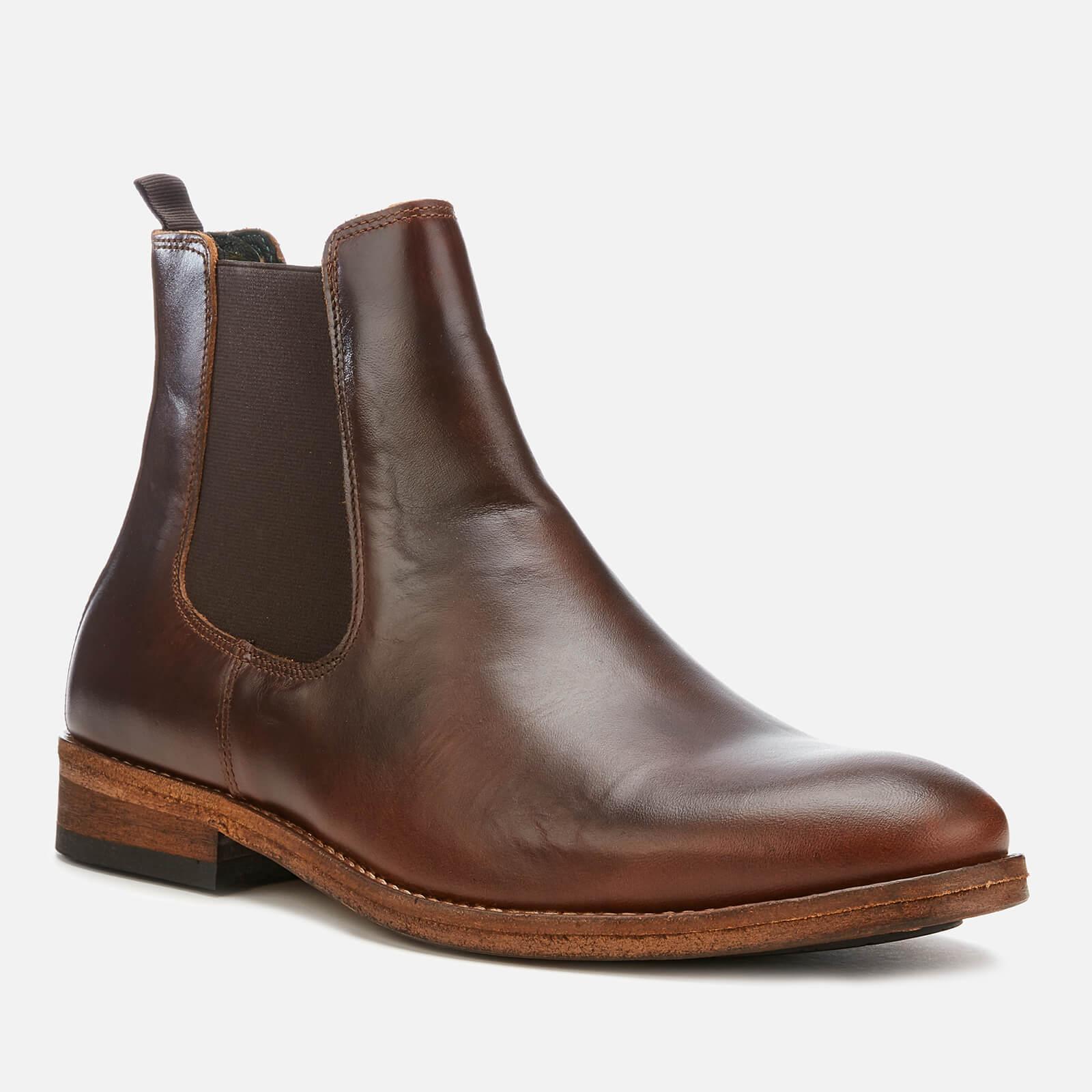 Barbour Bedlington Leather Chelsea Boots in Brown for Men | Lyst