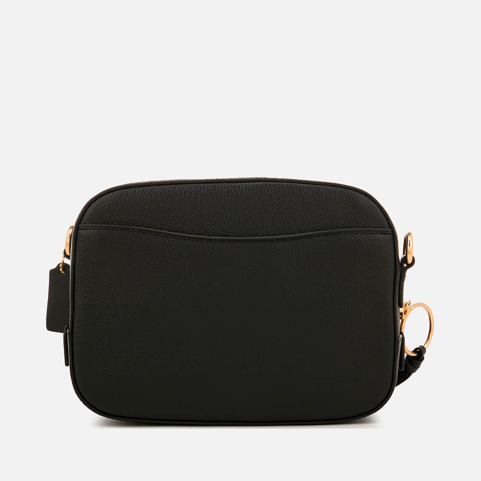 COACH Polished Pebble Leather Camera Bag in Black Lyst