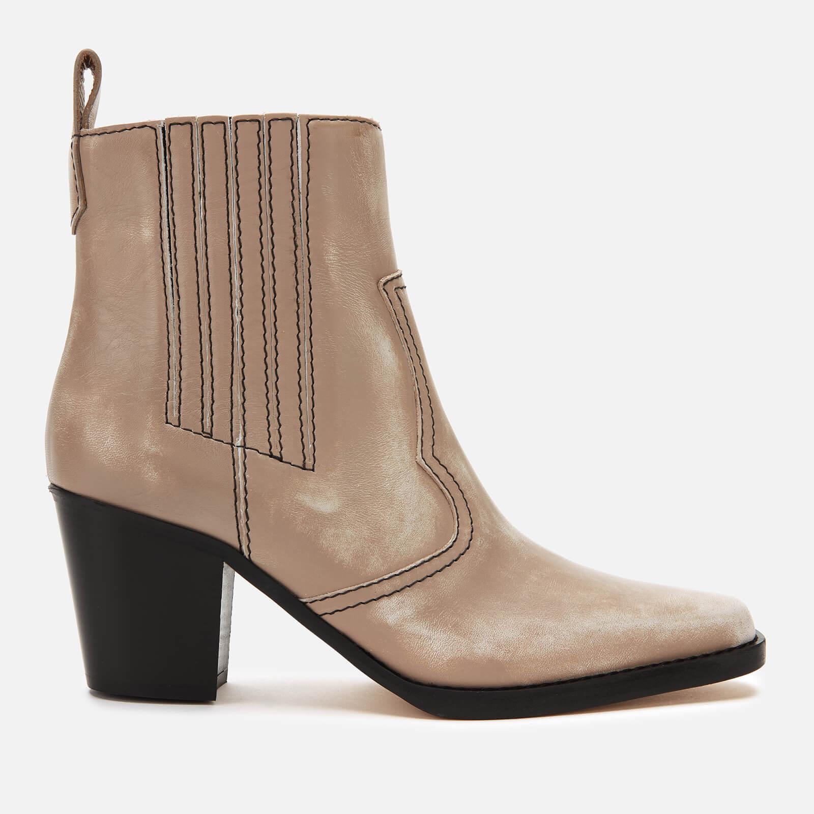 western heeled boots