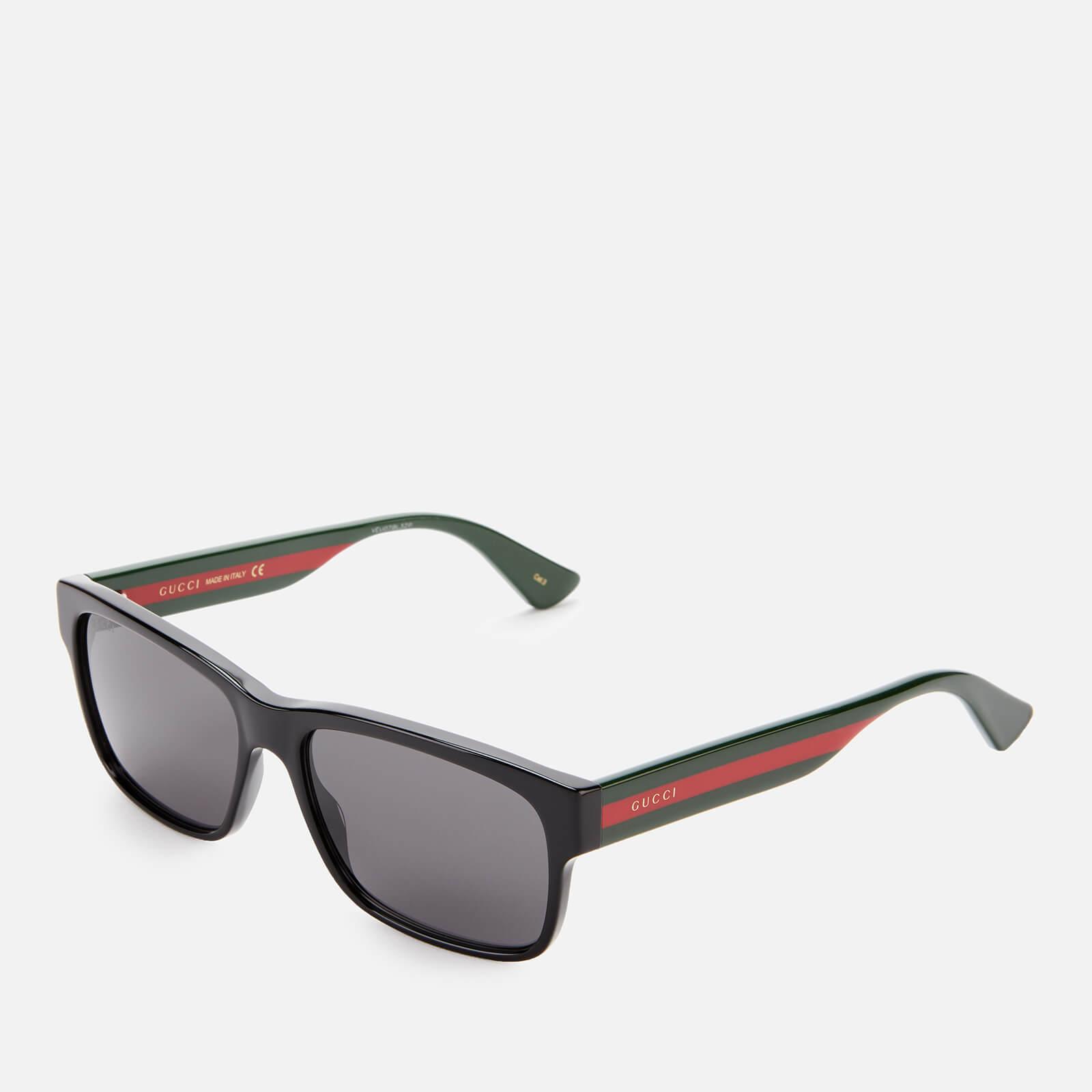 Gucci GG0340S Black Striped Leg Sunglasses for Men | Lyst