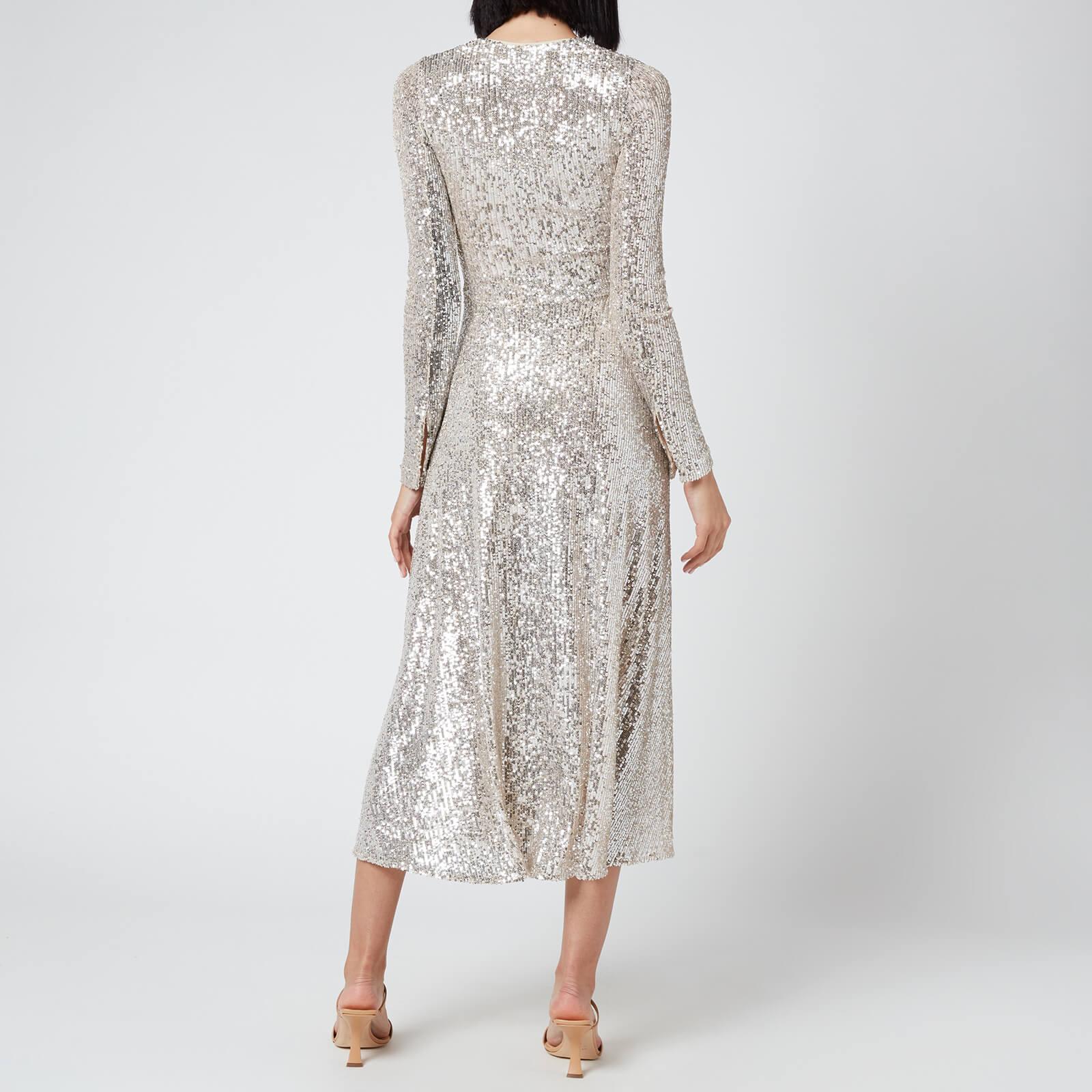 rotate birger christensen silver dress
