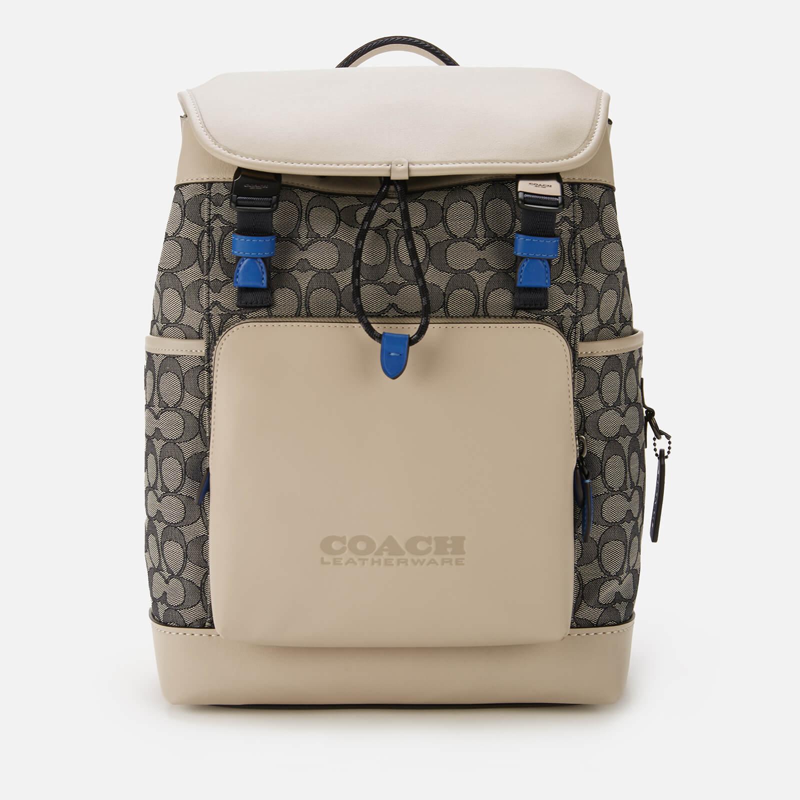 COACH Leather League Flap Backpack for Men | Lyst
