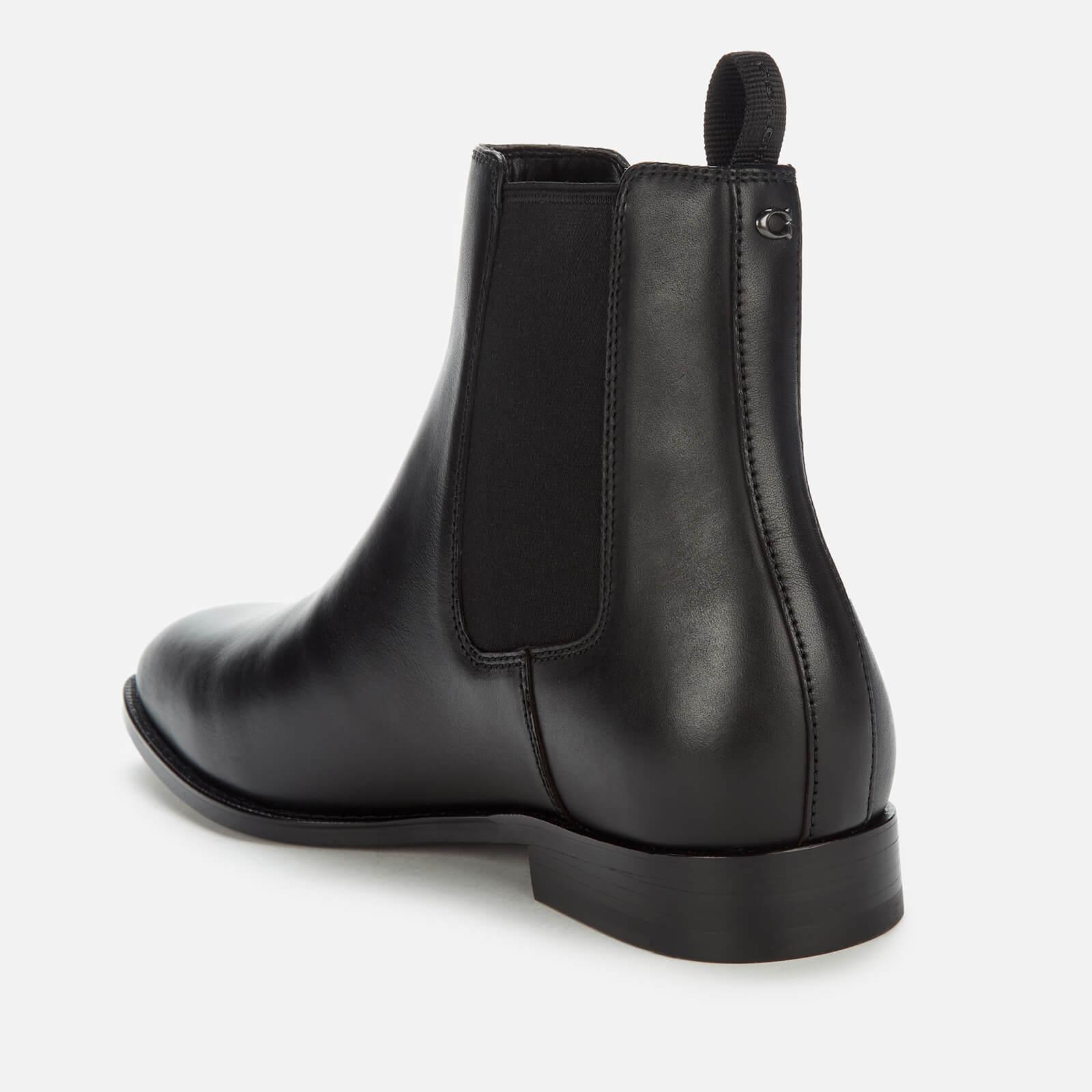 COACH Metropolitan Leather Chelsea Boots in Black for Men | Lyst