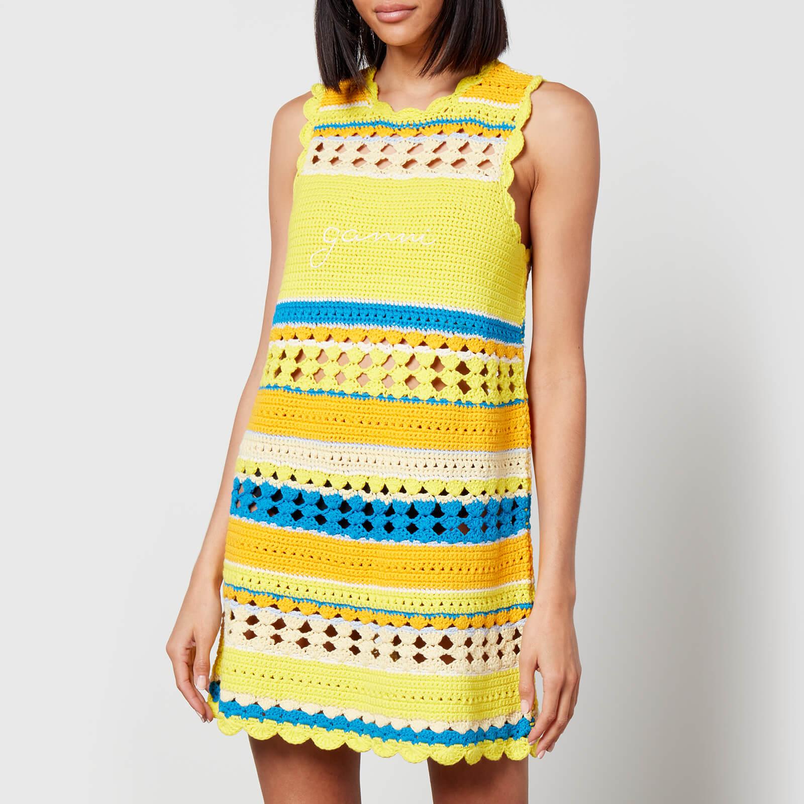 GANNI☆Crocheted Organic Cotton Tunic チュニック【UK発】 Ganni X Coggles Crocheted Organic Cotton Tunic in Yellow | Lyst