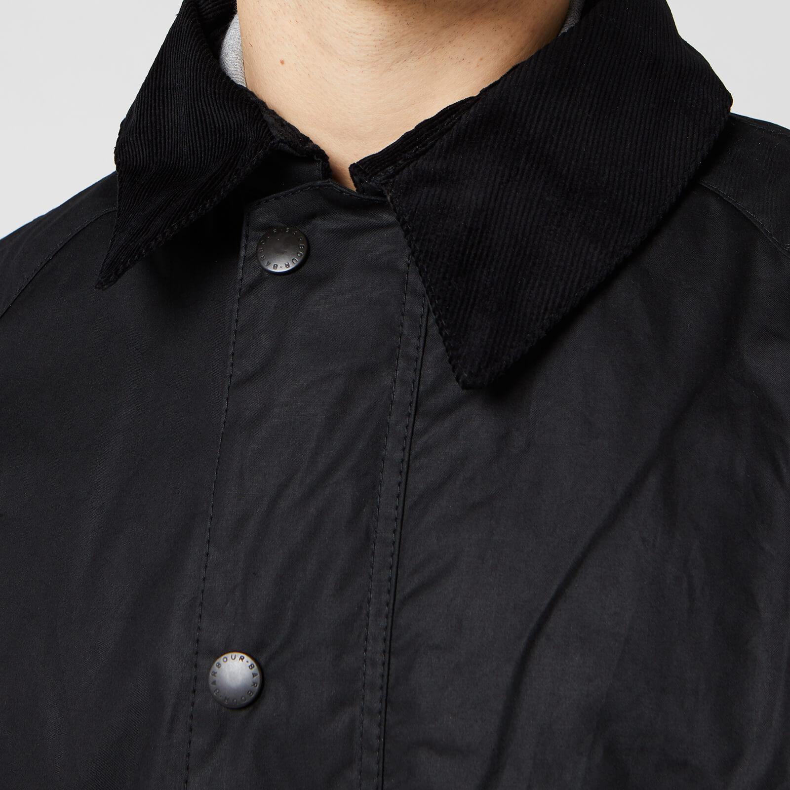 black wax jacket