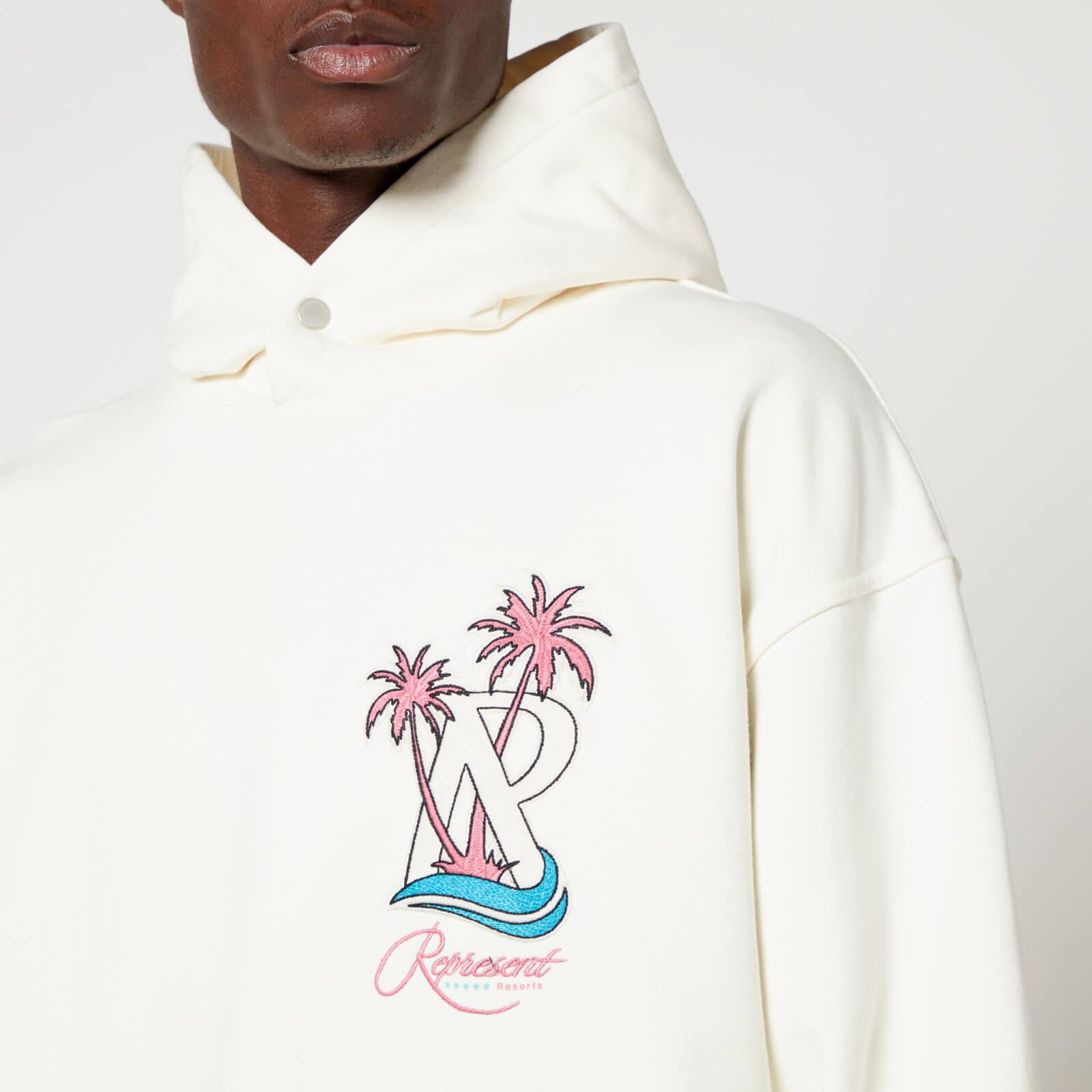 Represent Resort Jersey-cotton Hoodie in White for Men | Lyst