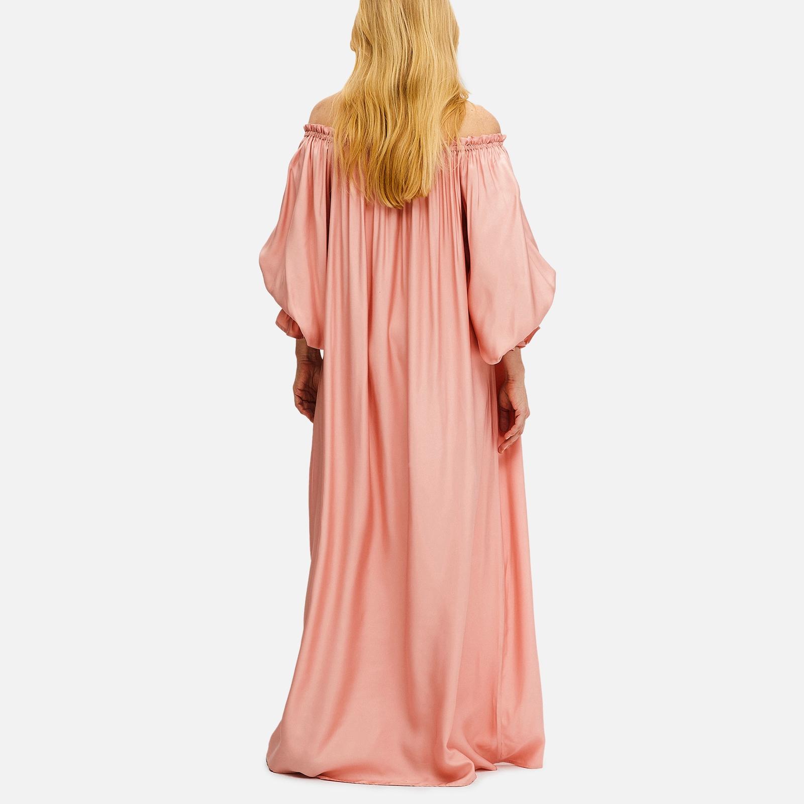 Pink rayon dress sale