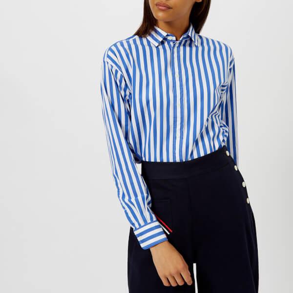 Polo Ralph Lauren Cotton Women's Ramsey Stripe Shirt in Blue/White (Blue) -  Lyst