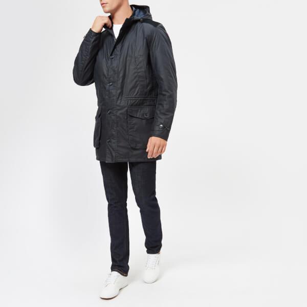 Barbour Cotton Men's Crieff Wax Jacket in Navy (Blue) for Men - Lyst