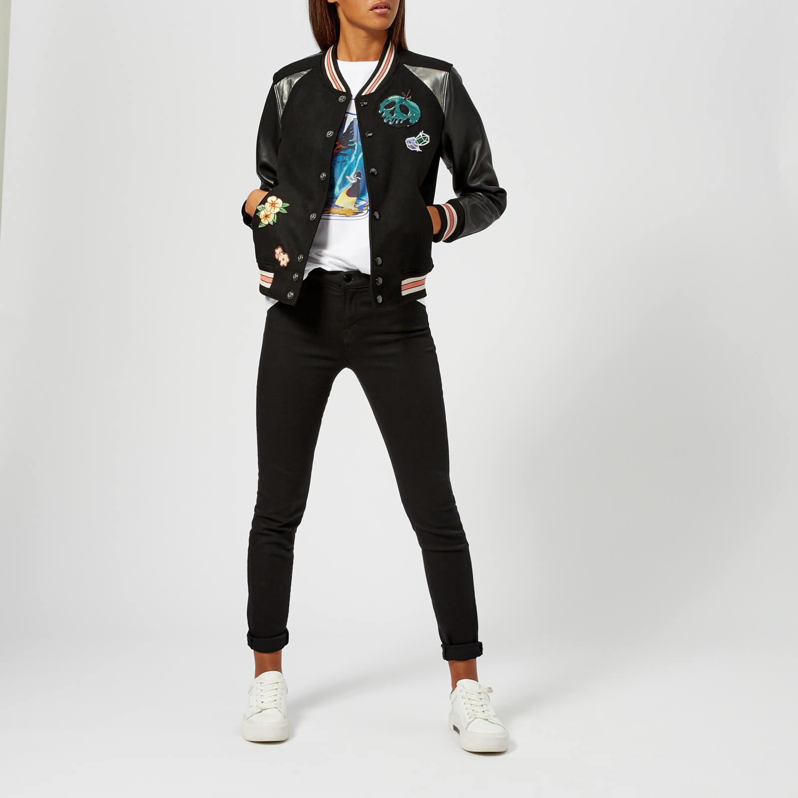COACH Disney X Coach Varsity Jacket in Black | Lyst