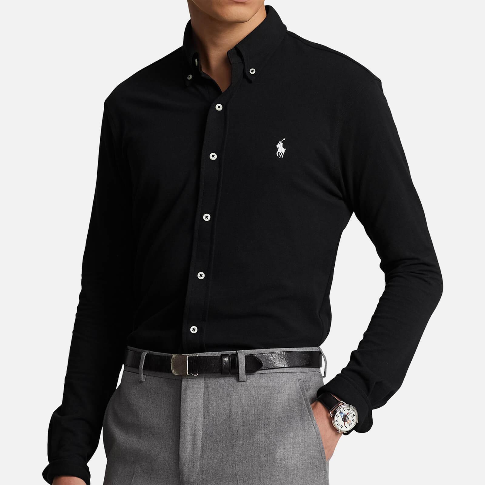 Polo Ralph Lauren Featherweight Mesh Shirt in Black for Men | Lyst Canada