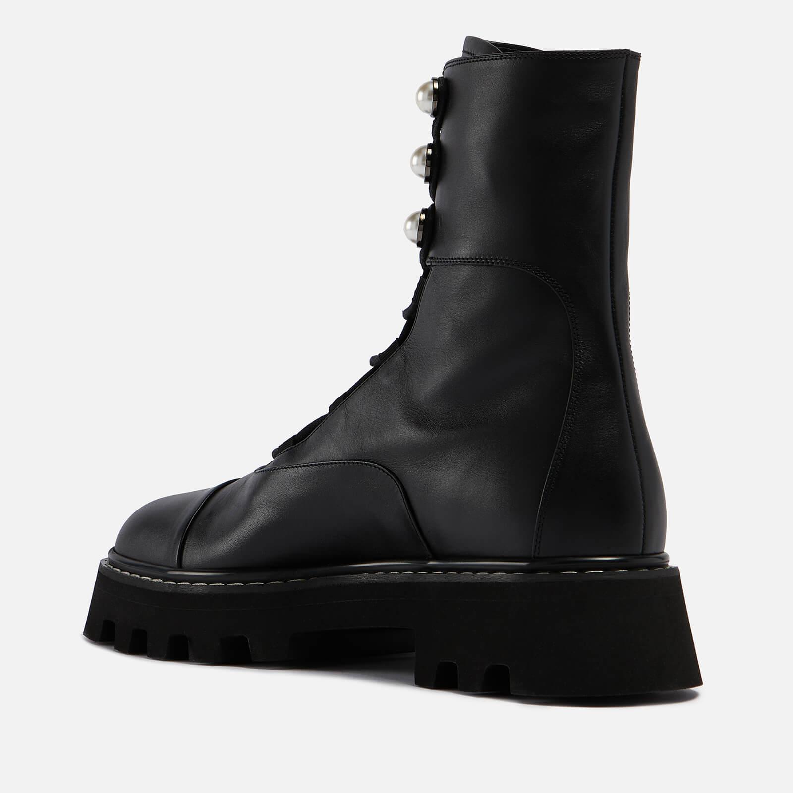 Nicholas Kirkwood Leather Combat Boots - ShopStyle