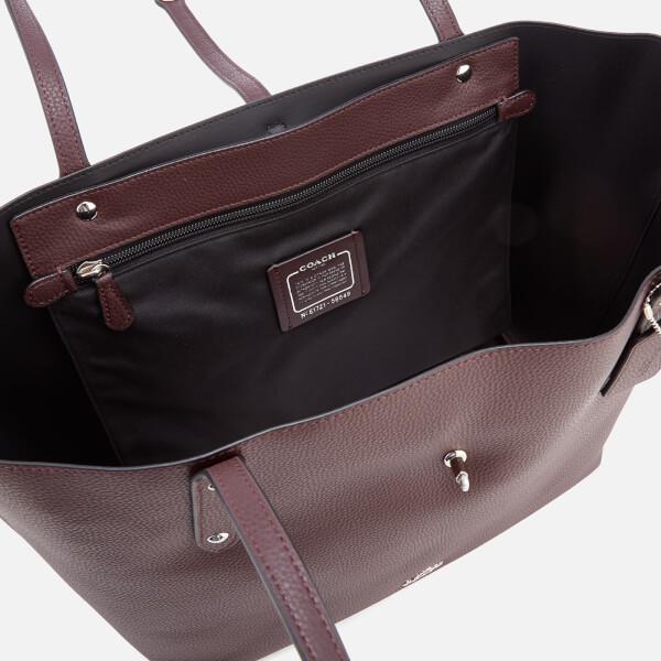 coach oxblood tote