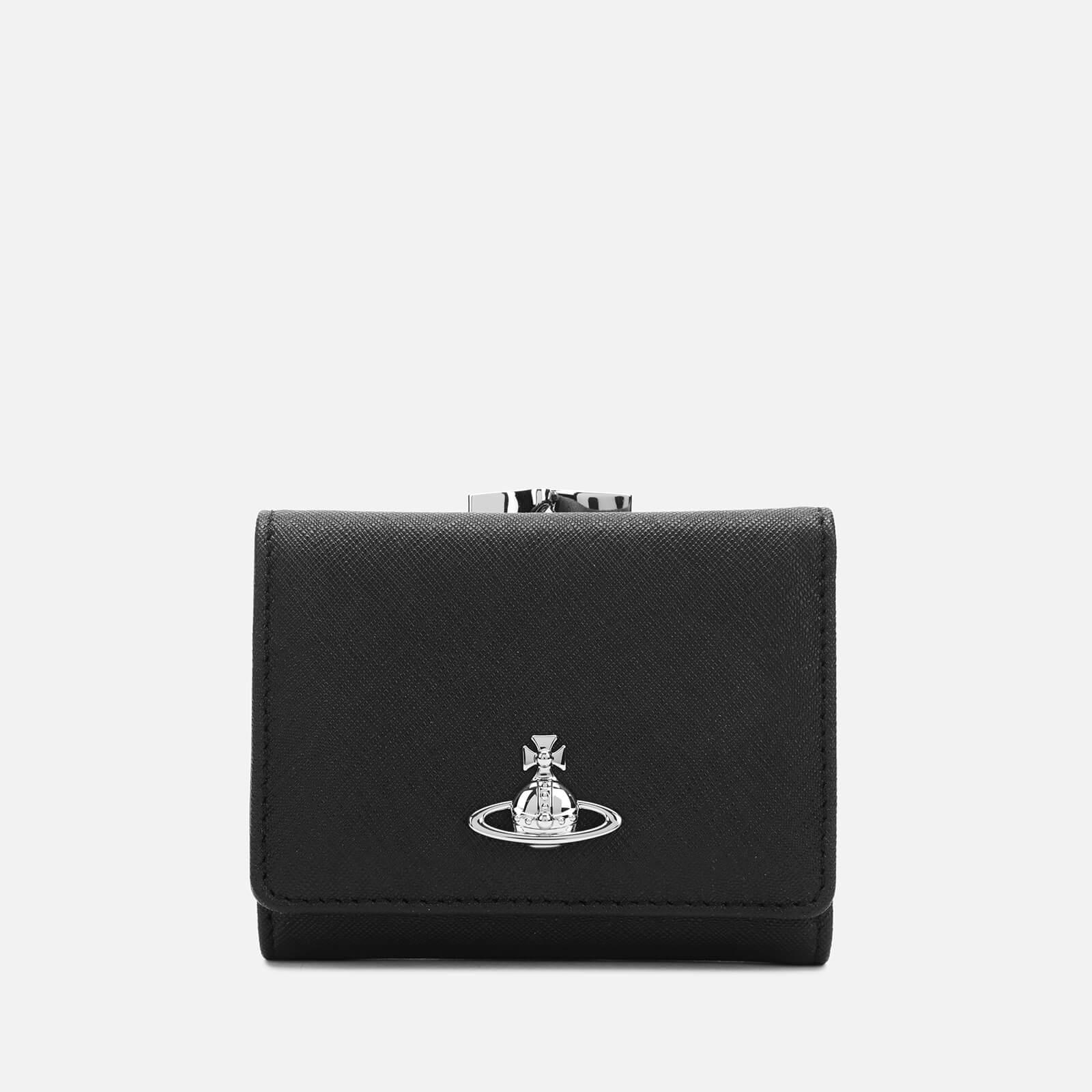 Vivienne Westwood Leather Victoria Small Frame Wallet in Black | Lyst