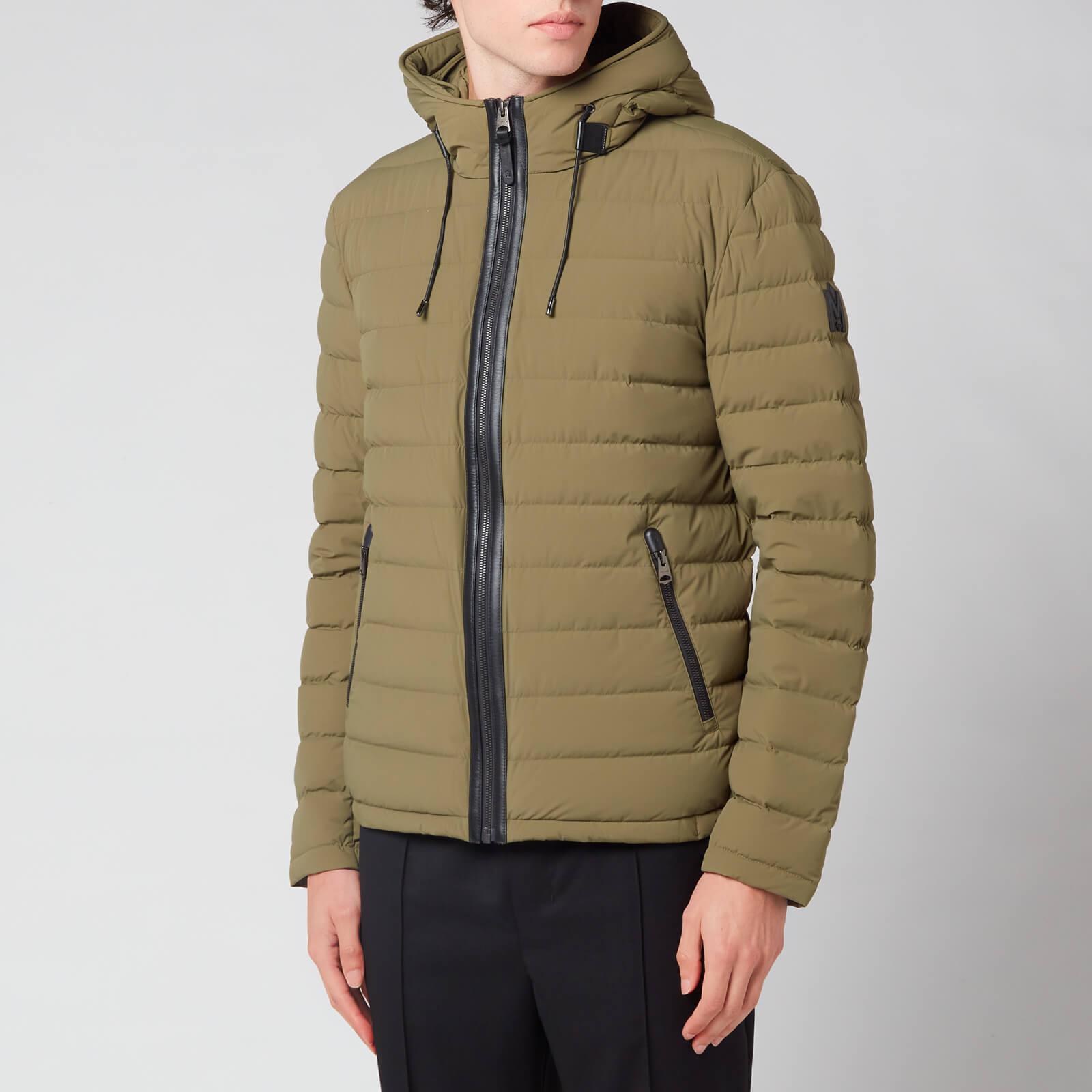 Mackage Mike Stretch Lightweight Down Jacket With Hood in Green for Men ...